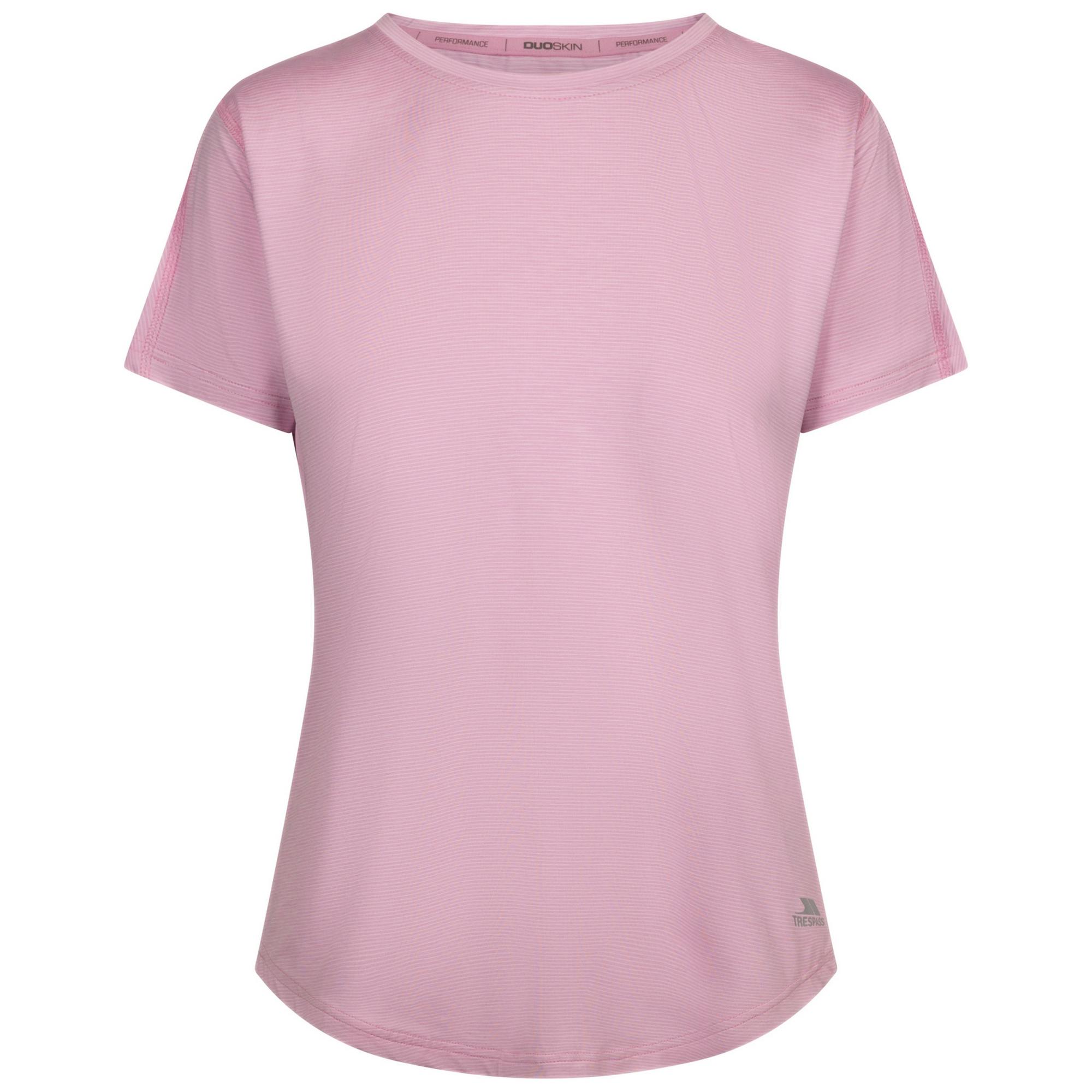 Trespass Women's Pink / Muskwa Knitted T-Shirt - Peony - Peony - S - 95% Polyester/5% Elastane
