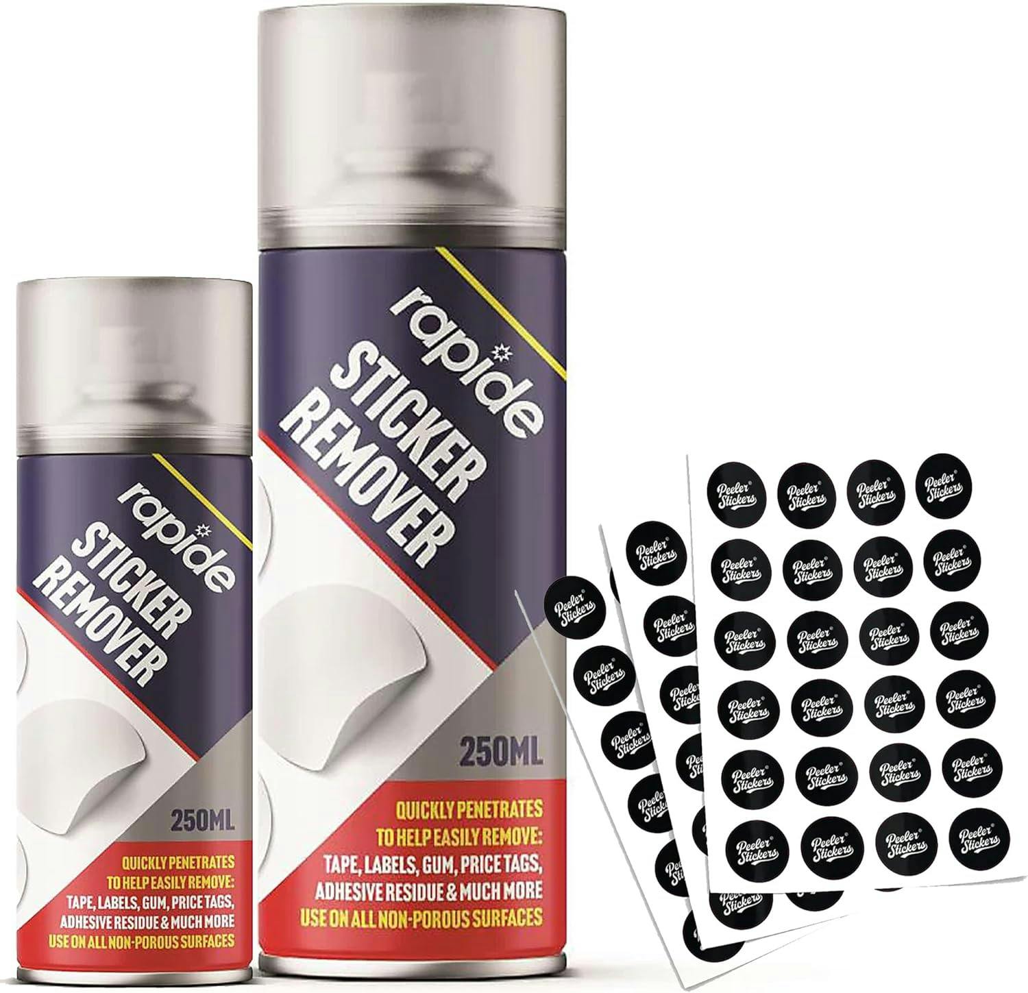Rackhams 250Ml Sticker Remover Spray Easily Removes Art & Crafts Labels & All Adhesive Residue - 1 X