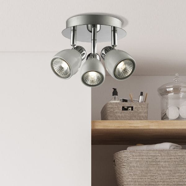 Pagazzi Lighting Light/White Pagazzi Ing Felix 3 Spot Ceiling