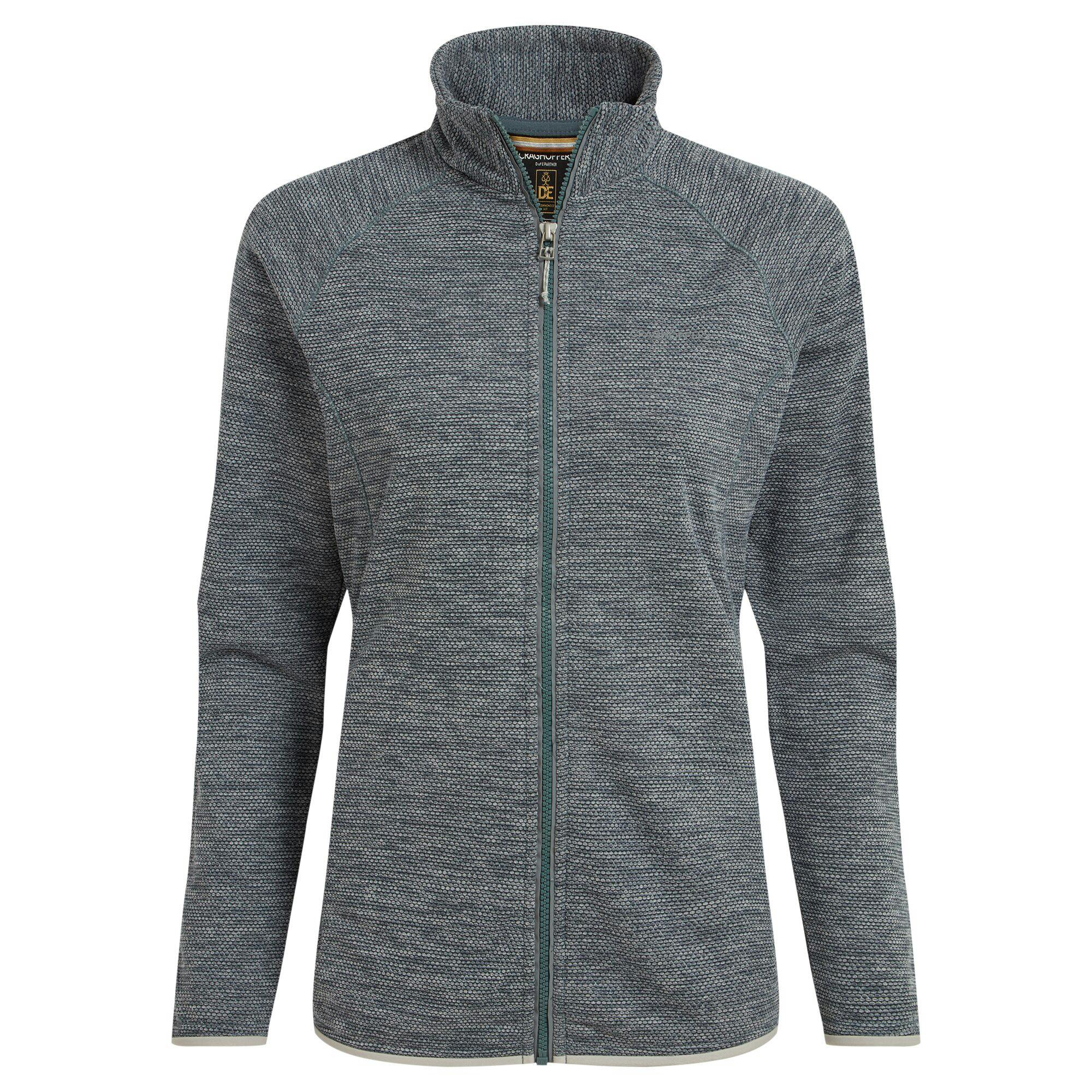 Craghoppers Women's Grey Tarvos Full Zip Fleece Jacket - Storm Marl - 18 Uk - Storm Marl - 100% Polyester