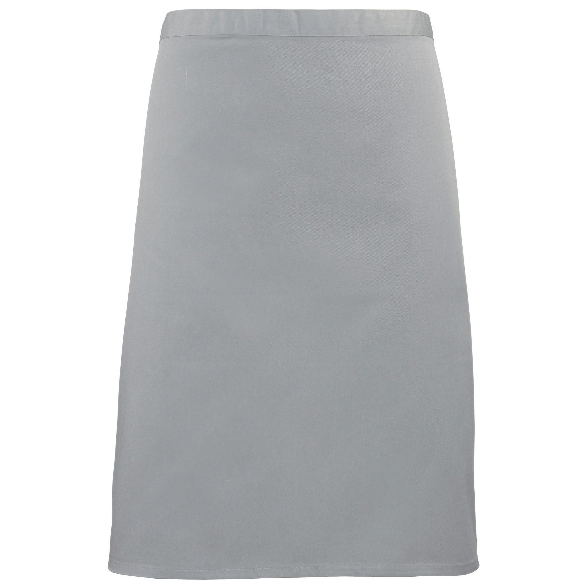 Premier Women's Silver Mid-Length Apron Pack Of 2 In - Image 2