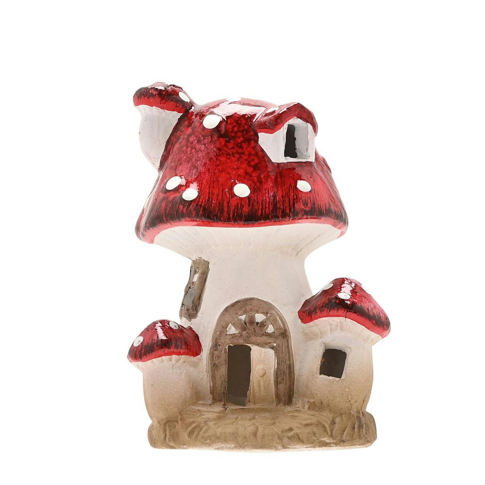 Rackhams Light Multi Toadstool Cottage With Led