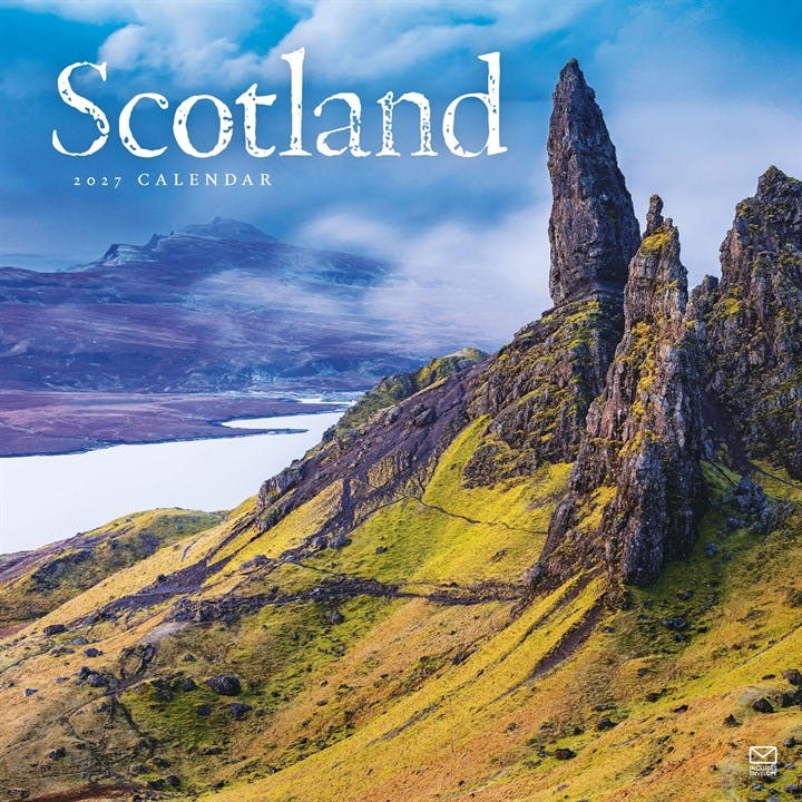 Carousel Worldwide Scotland 2027 Square Wall Calendar 12-Month Calendar Scenic - Image 7