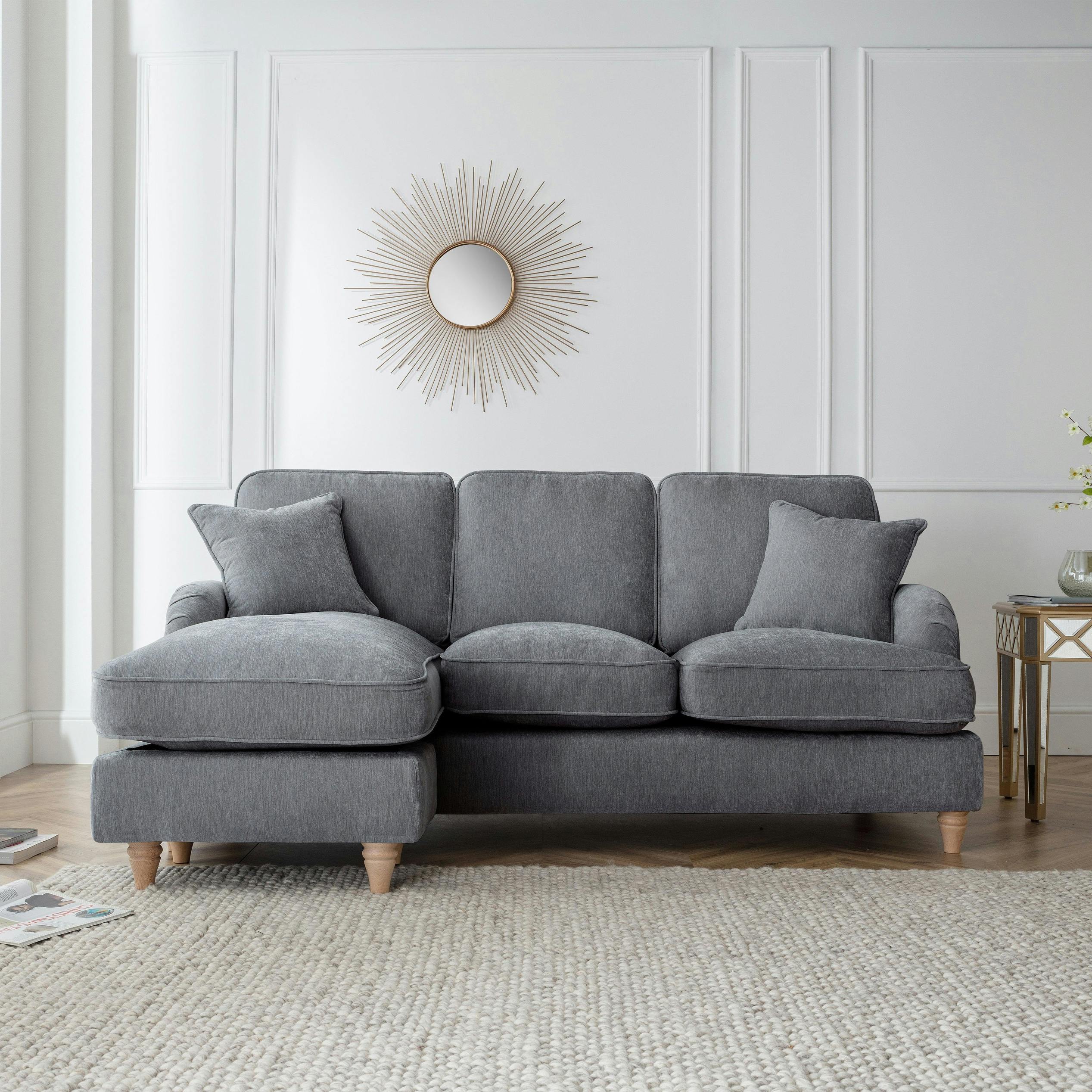 The Great Sofa Company The Swift Left Hand Chaise Sofa - Charcoal