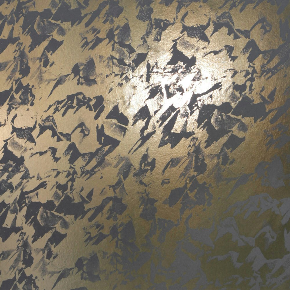Erica Wakerly Gold/Grey Desert And Shadow Wallpaper - 10M Roll