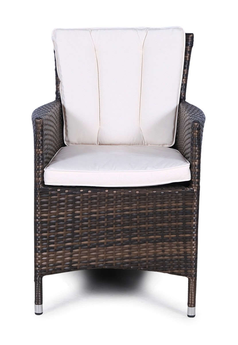 Giardino Brown Savannah Outdoor Rattan Garden Dining Chair - 1