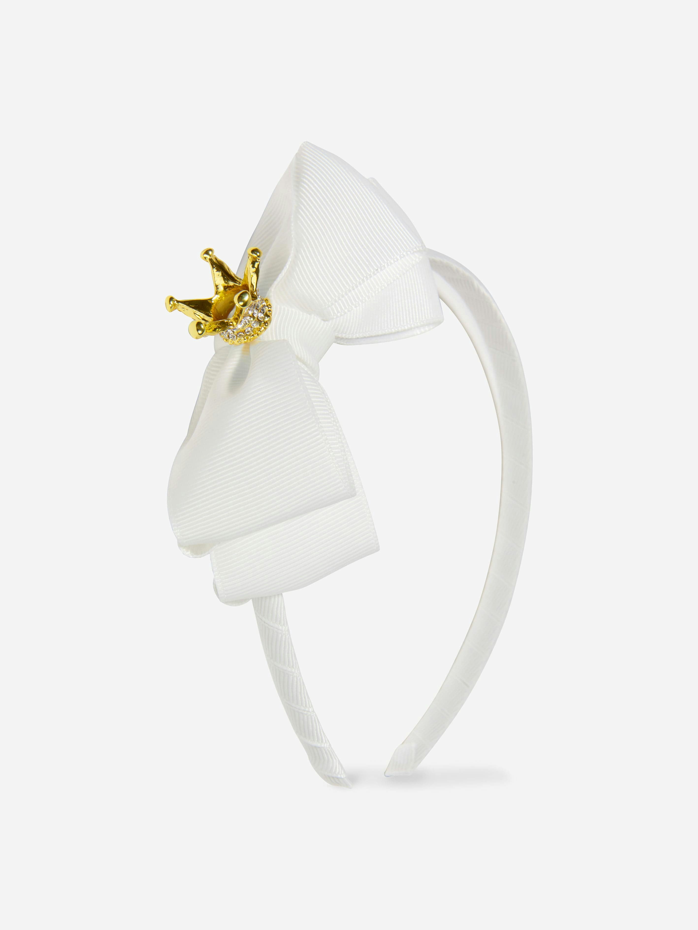 Angels Face Girls White Crown Headband In - One Size
