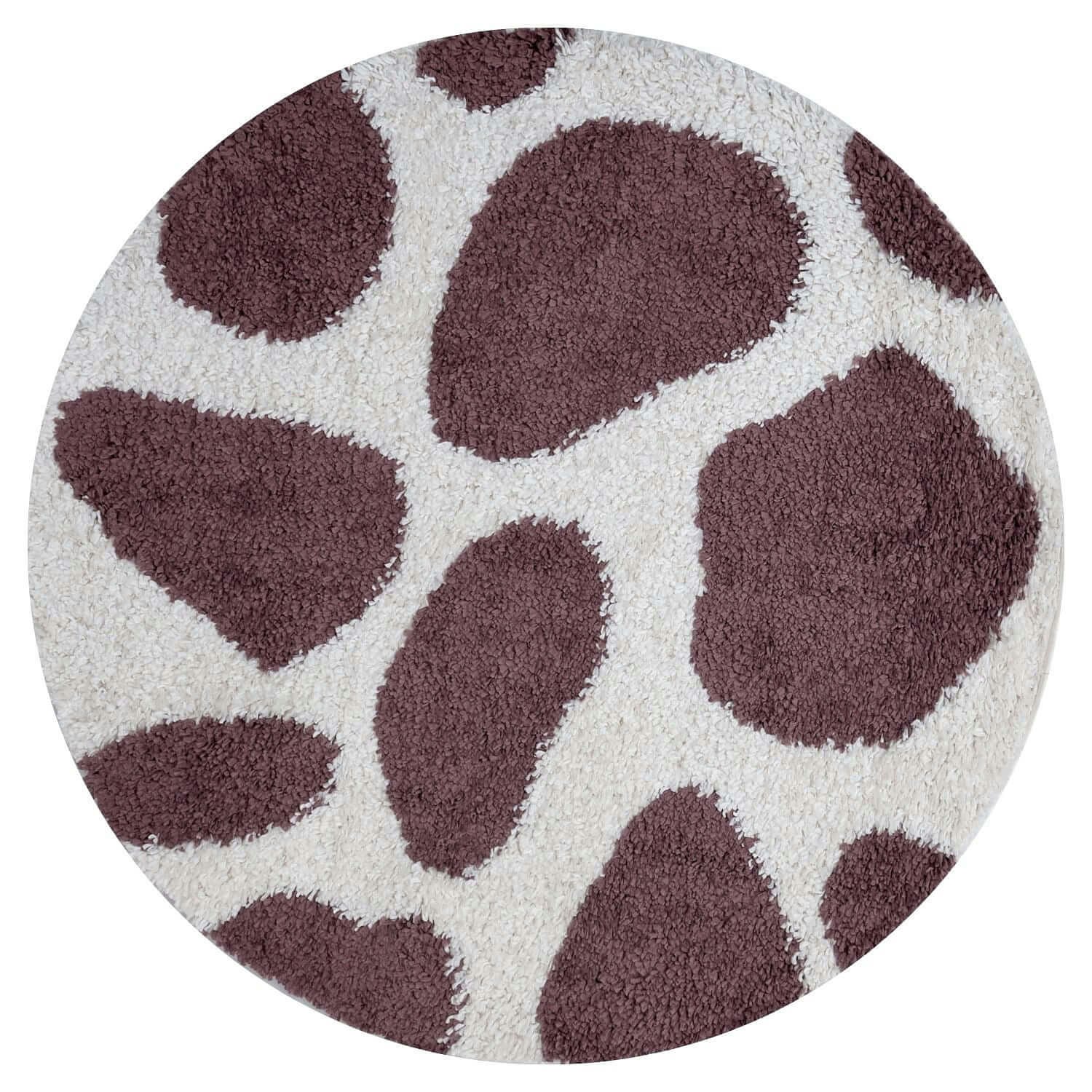 Rackhams Purple Moodi Shaggy Nimbus Rug - Ø 120 Cm