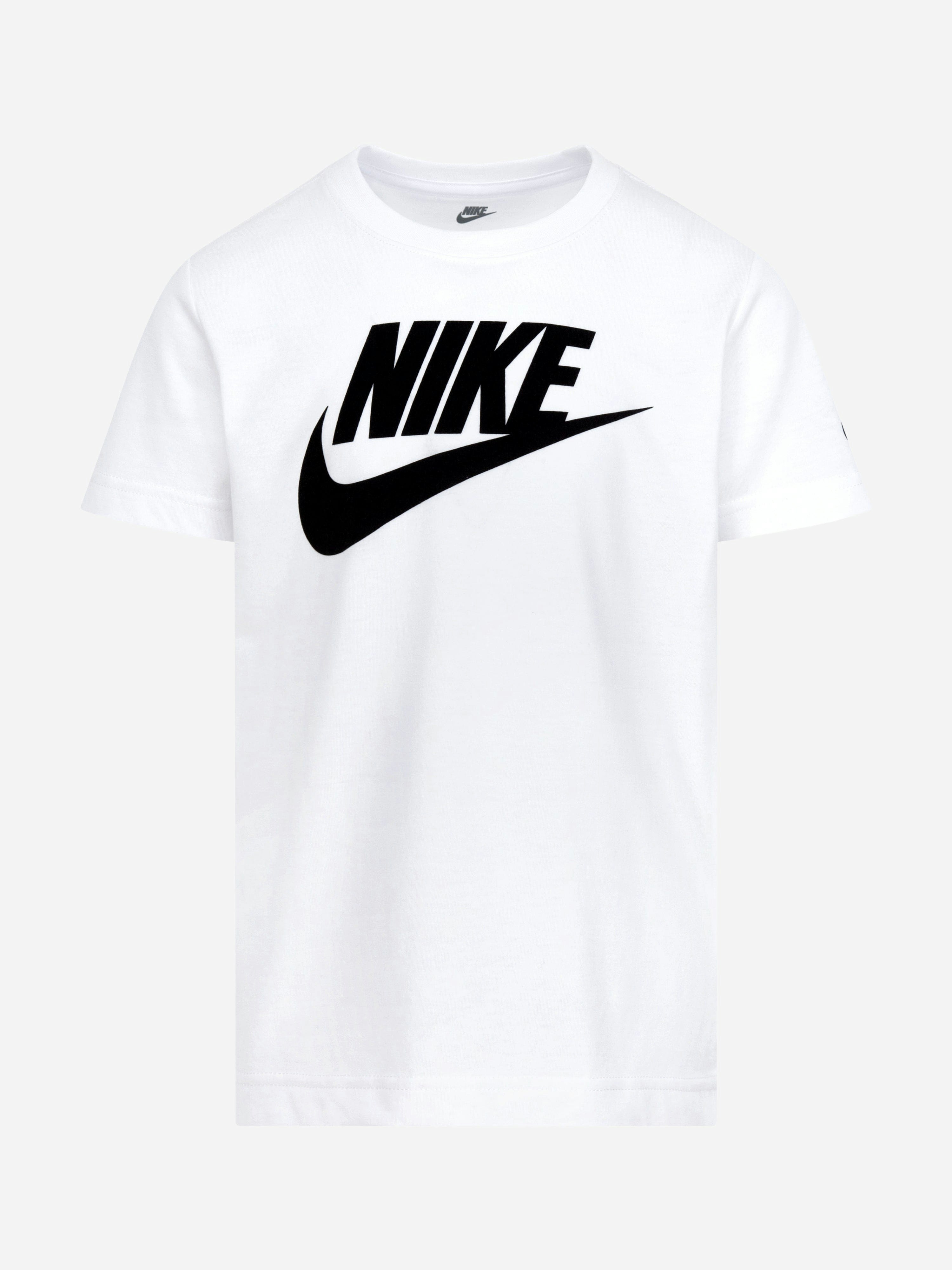 Nike White Kids Futura Evergreen T-Shirt In - 5 - 6 Years