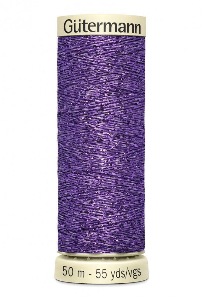 Gutermann Metallic Effect Thread 50M Polyamide, Polyester Thread Suitable For Dressmaking - 571 - 50 Metres