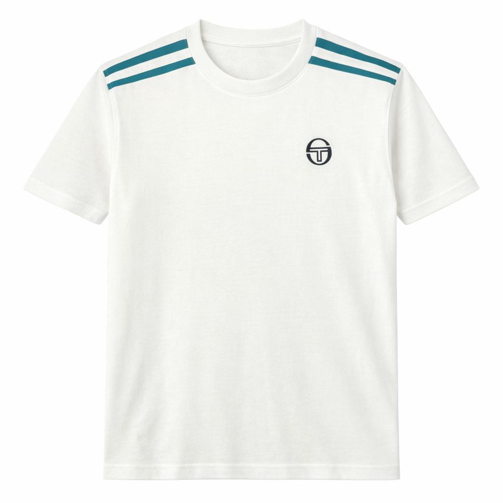 Sergio Tacchini Blue Locchi T-Shirt Gardenia/Harbor - M