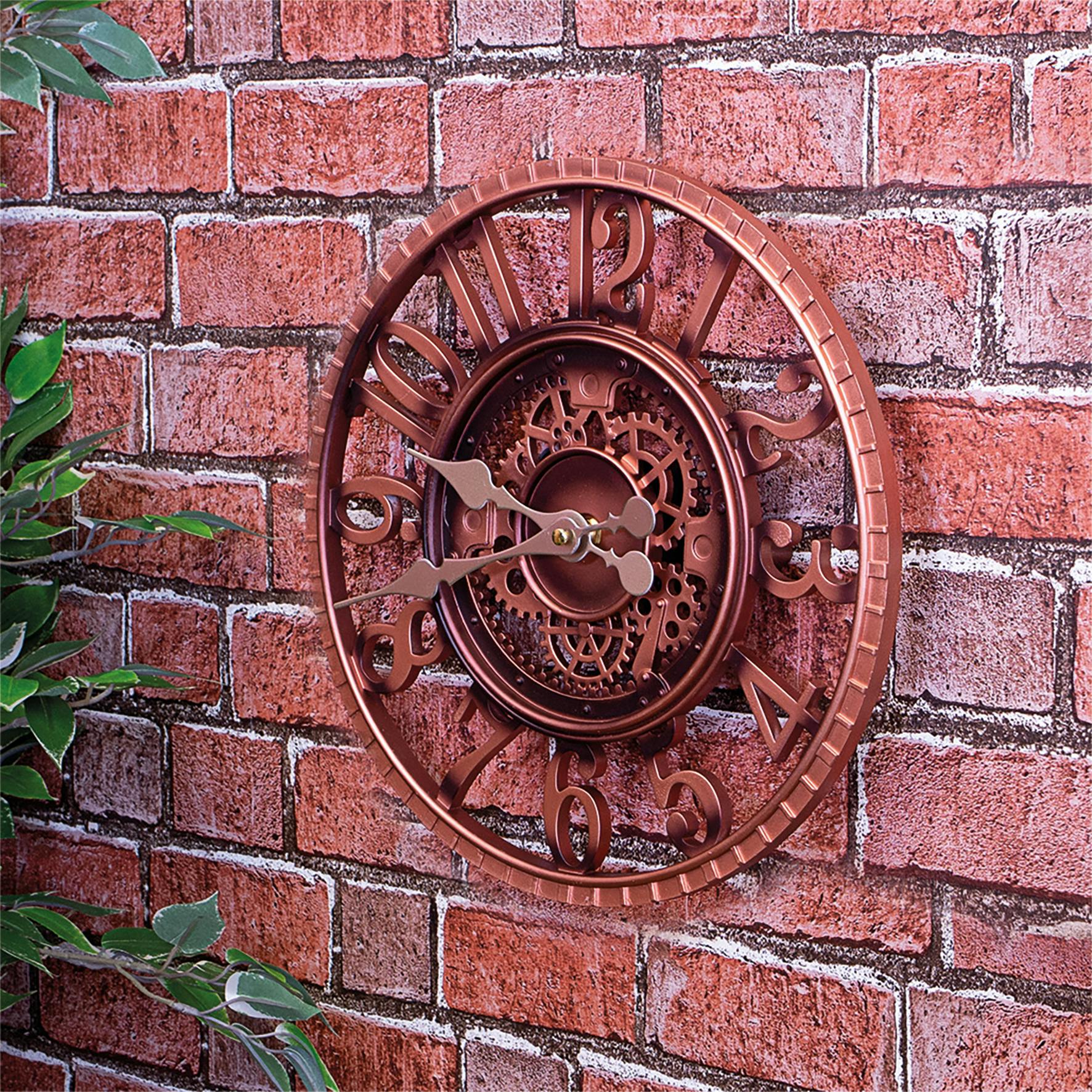 St Helens Bronze Vintage Open Face Outdoor Clock,
