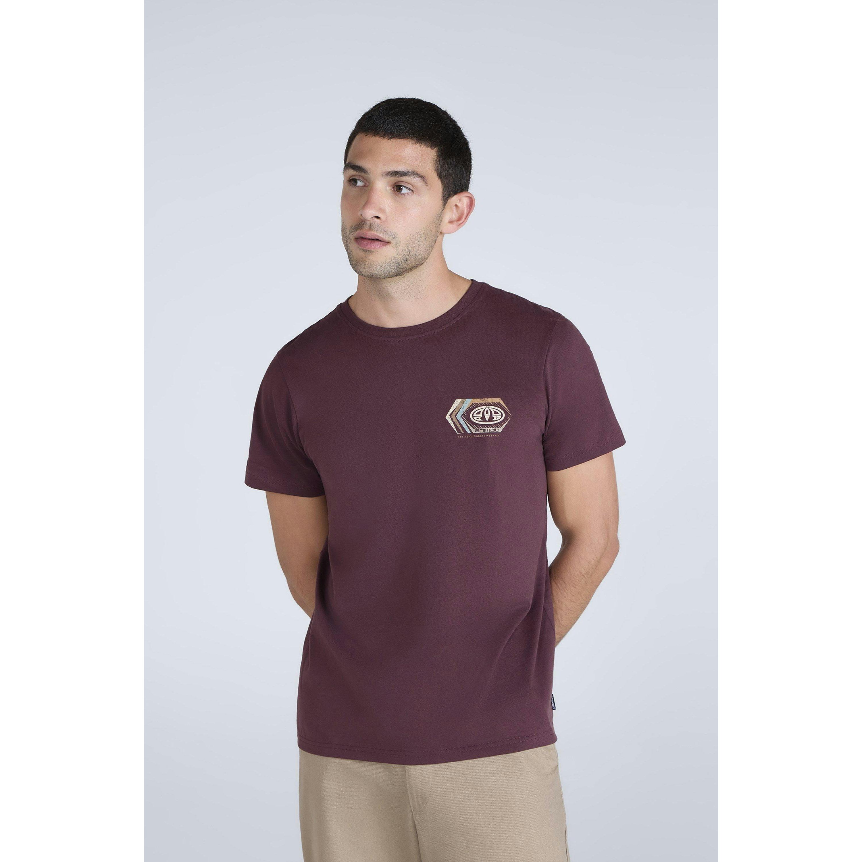 Animal Men's Jacob Organic T-Shirt - Grape - Xs - Grape - 100% Organic Cotton