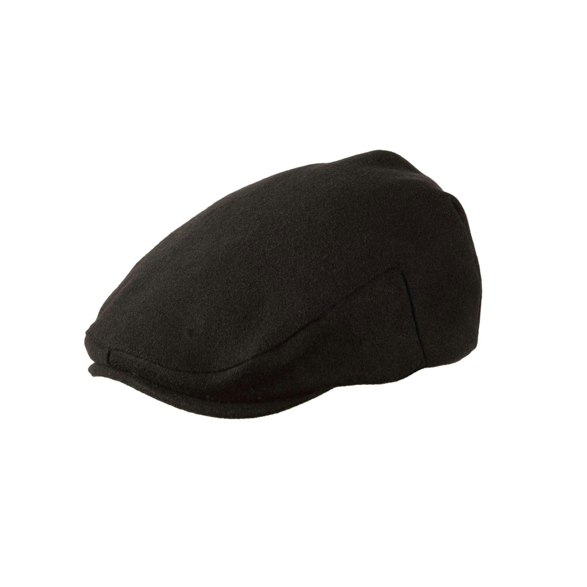 Heritage Traditions Unisex Black Arthur Melton Felt Flat Cap