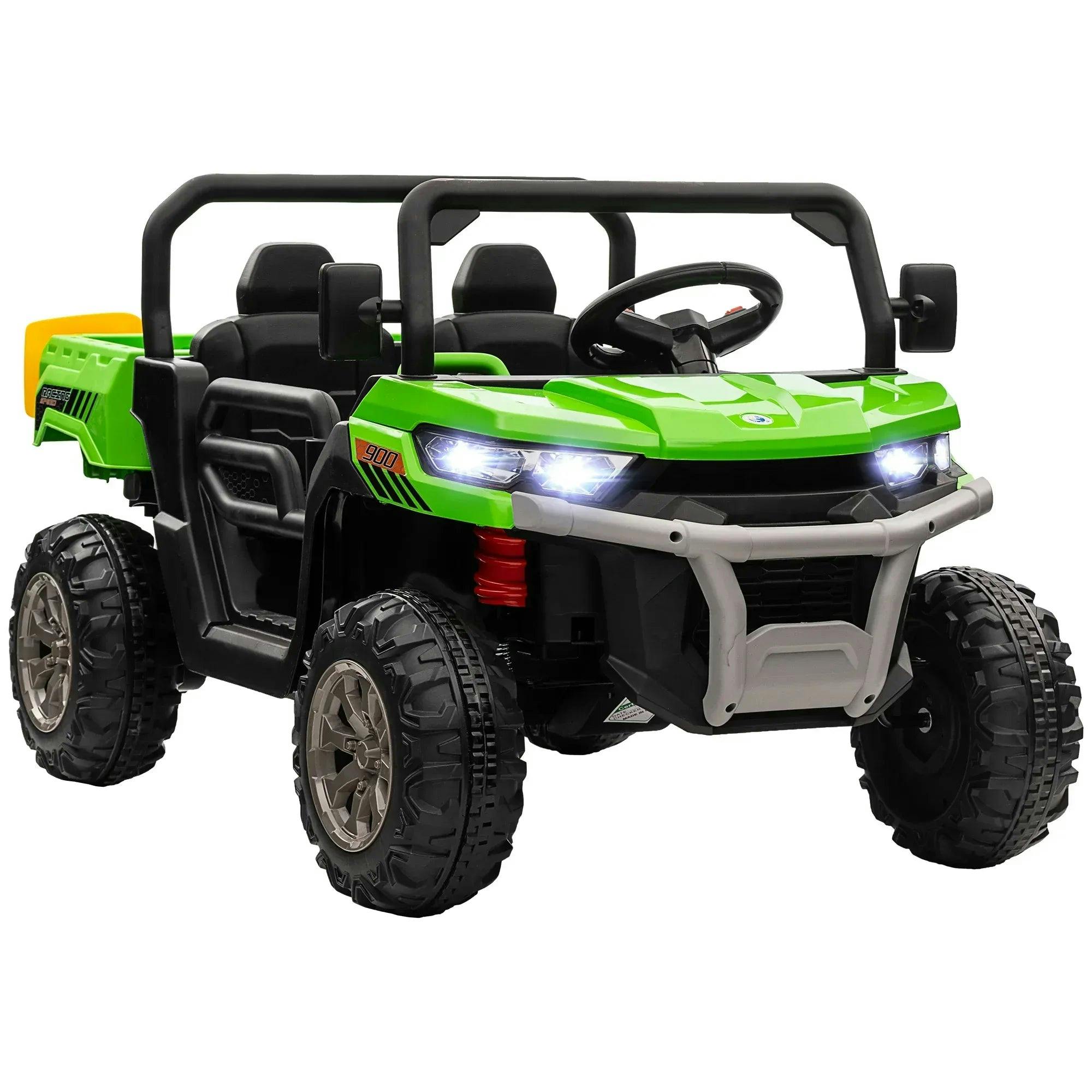 Tommy Toys 2 Seater Kids Ride On Car 12V - Green - Electric UTV with Remote Control - Image 5