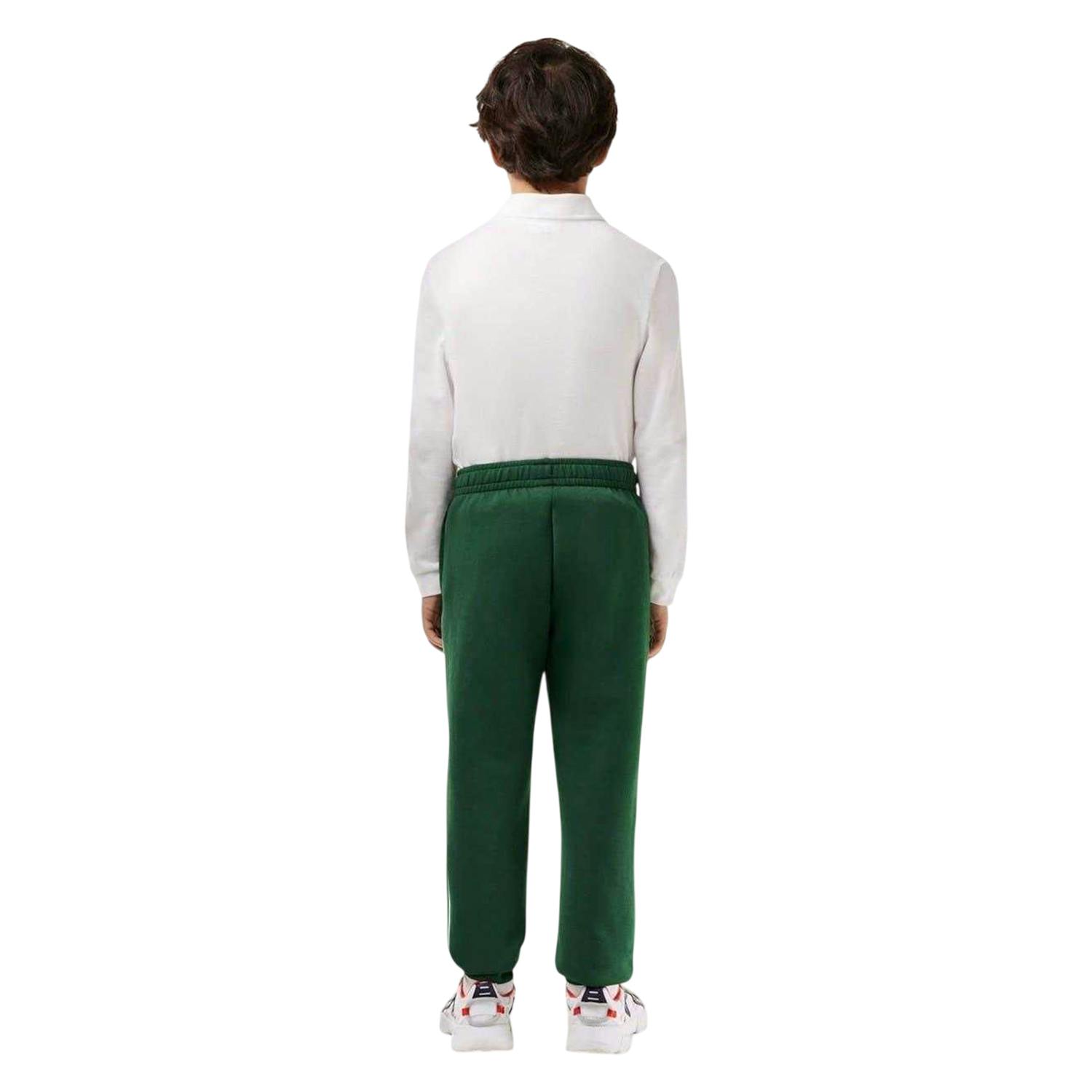 Lacoste Green Childrens/Kids Paris Pique Logo Joggers - 12 Years - 51% Polyester/49% Cotton