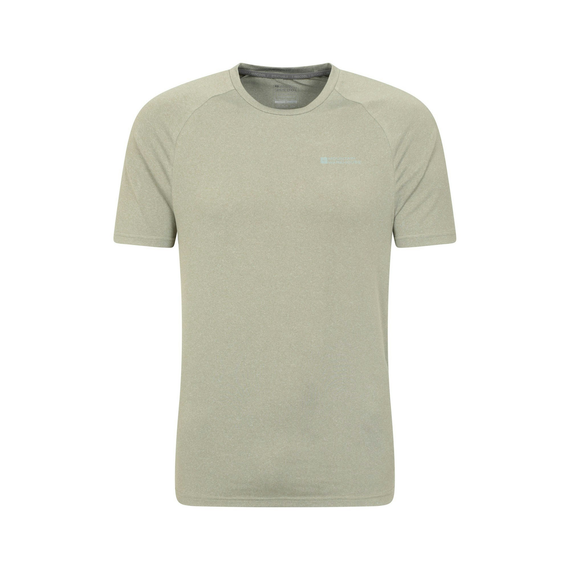 Mountain Warehouse Men's Green Agra Melange T-Shirt - Medium