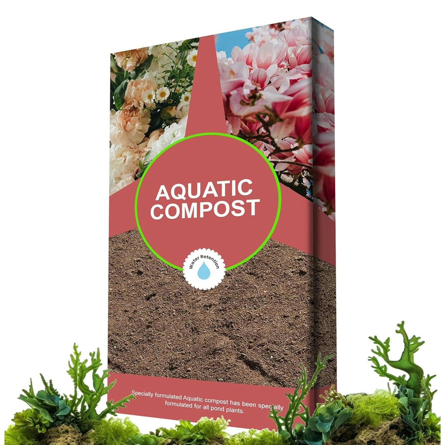 Rackhams 20 Litres Aquatic Compost Nutrient-Rich Feed Soil With Loam & Grit - 1 X 20 Litre