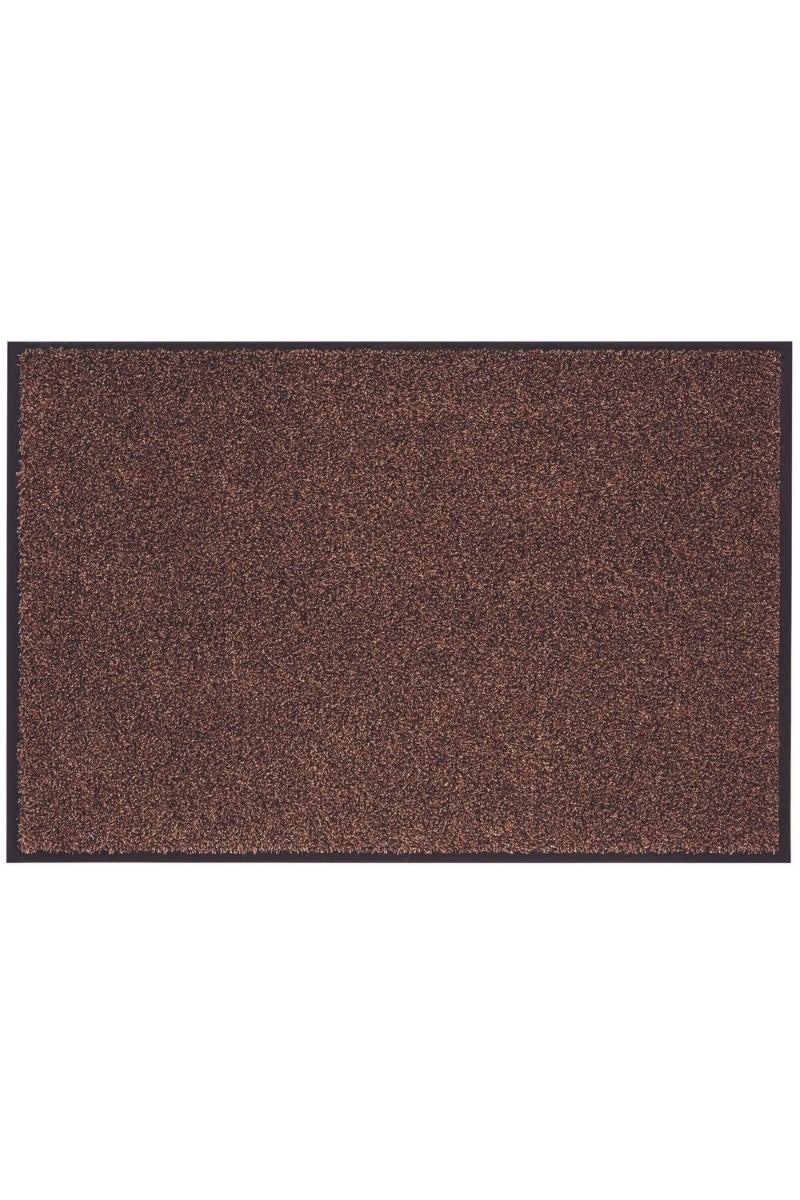 Rackhams Brown Washable Mat With Border | 133 - 90X150 Cm