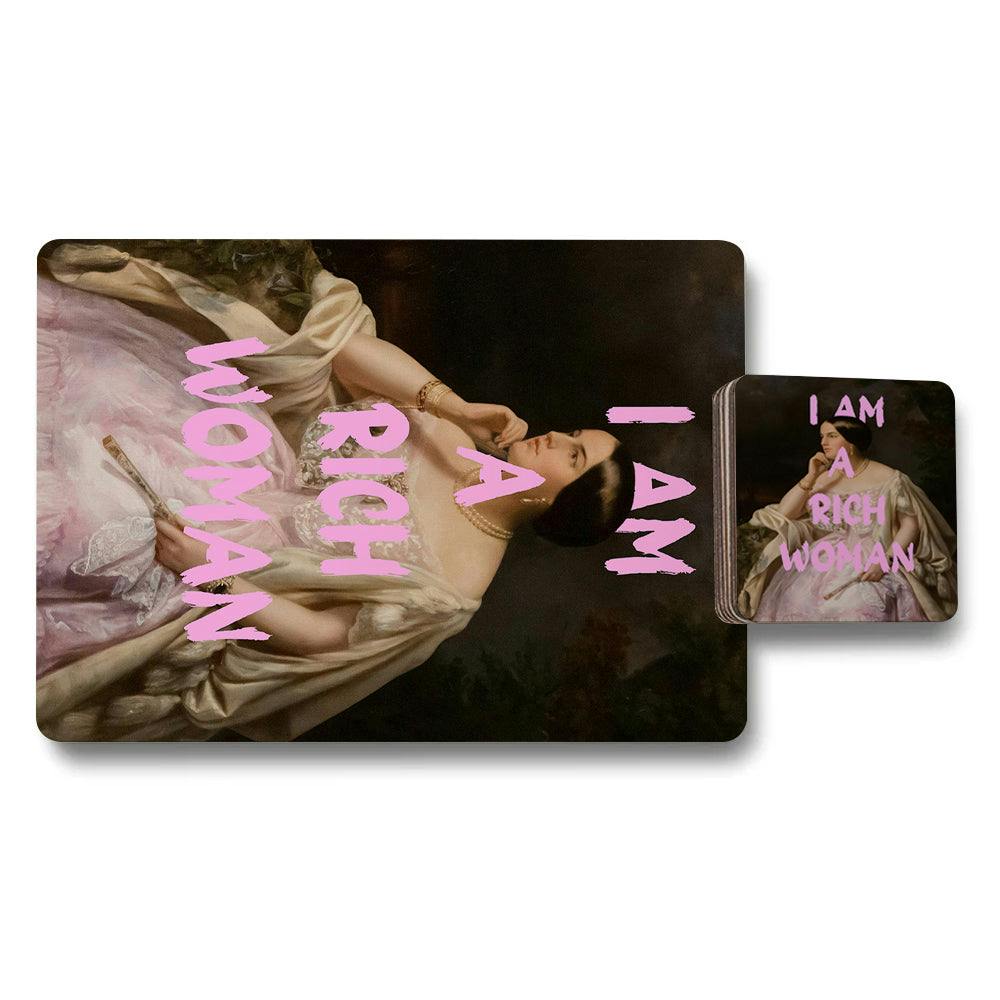 Benjamin Tate Design Set Of 12 Placemats And Coasters 11X8 Inch Designer Artwork