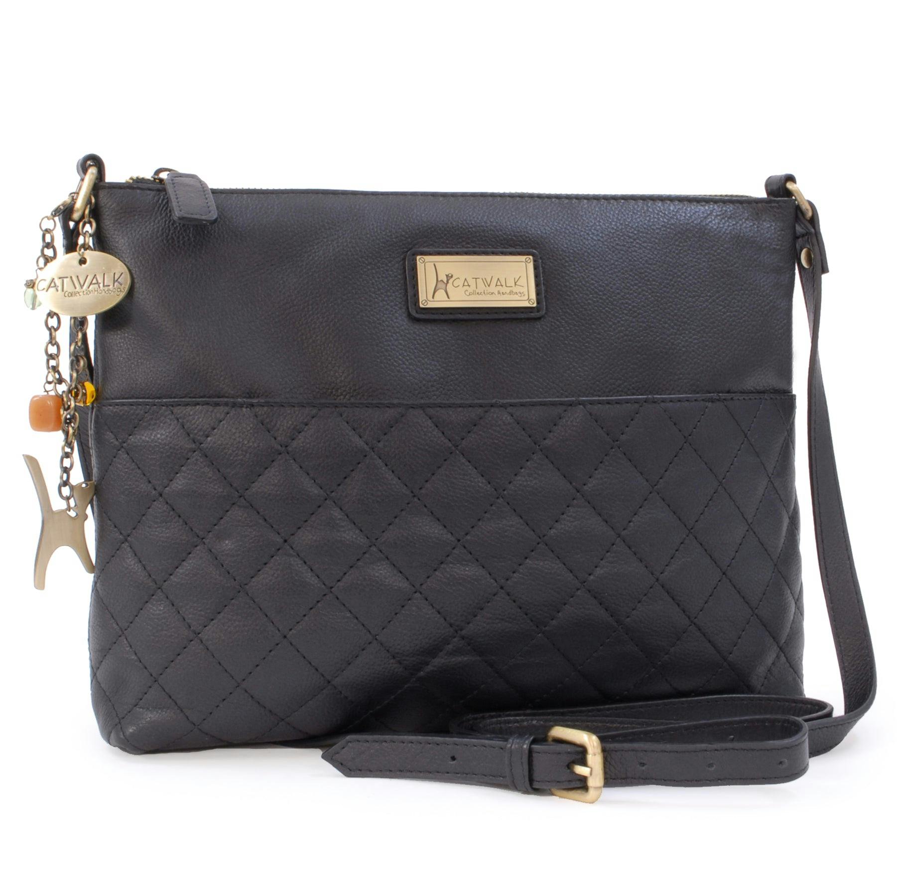 Catwalk Collection Handbags Black Sadie - Crossbody Bag