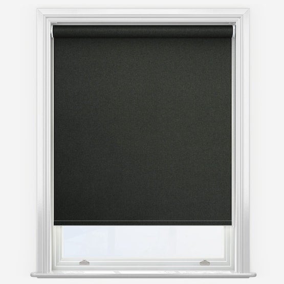 Rackhams Black Trimmable Thermal Out Roller Blinds - 130Cm