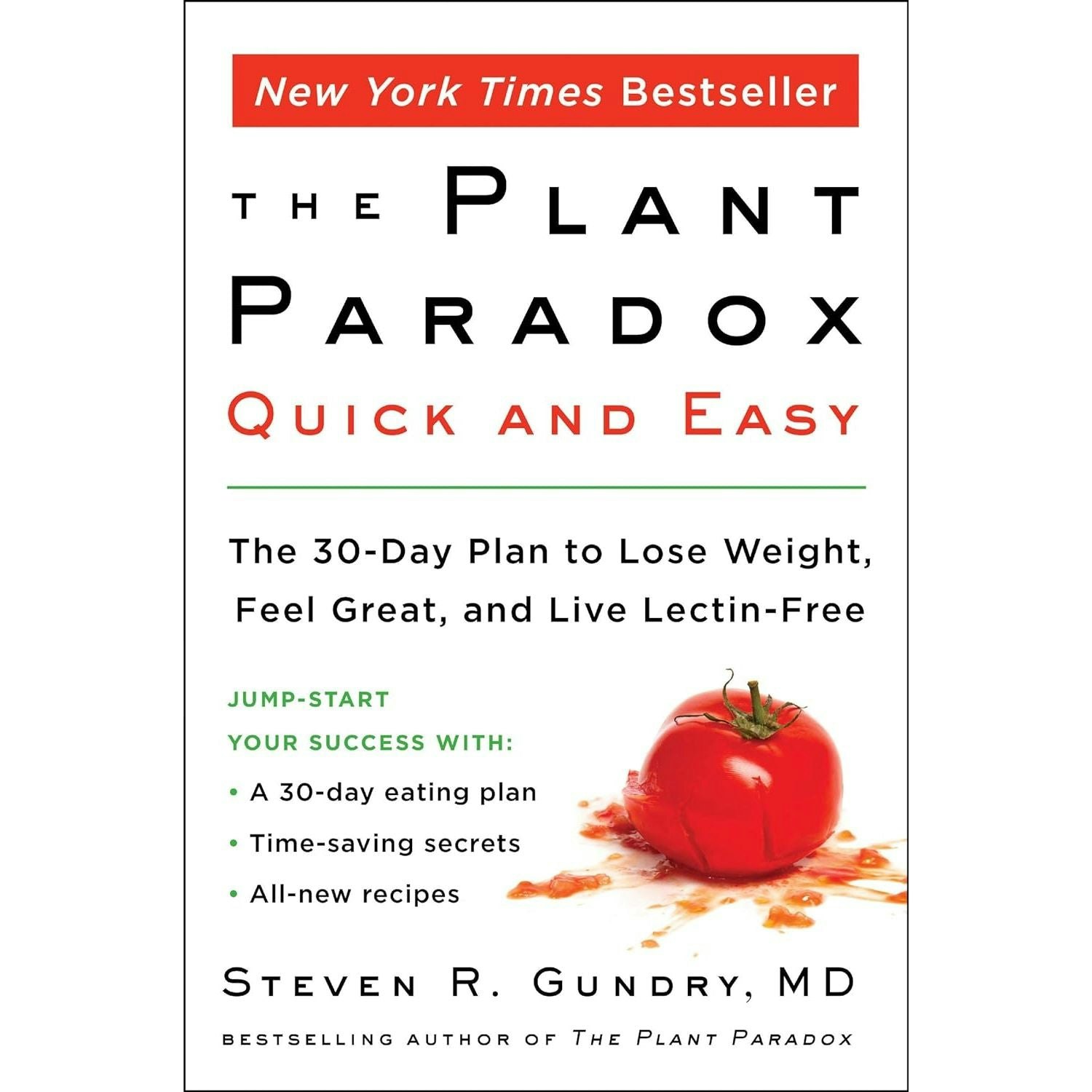 Plant Paradox Quick and Easy 30-Day Plan by Dr. Steven R Gundry MD Paperback NEW - Image 23