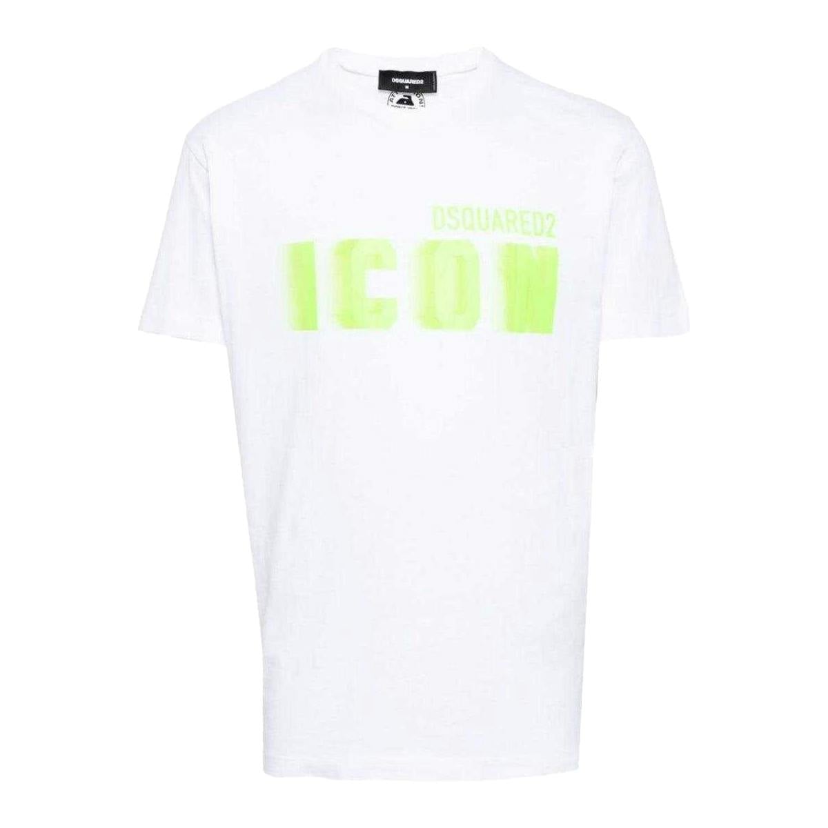 Dsquared2 Unisex White Adult Icon Logo Cool Fit T-Shirt - Xs - 100% Cotton