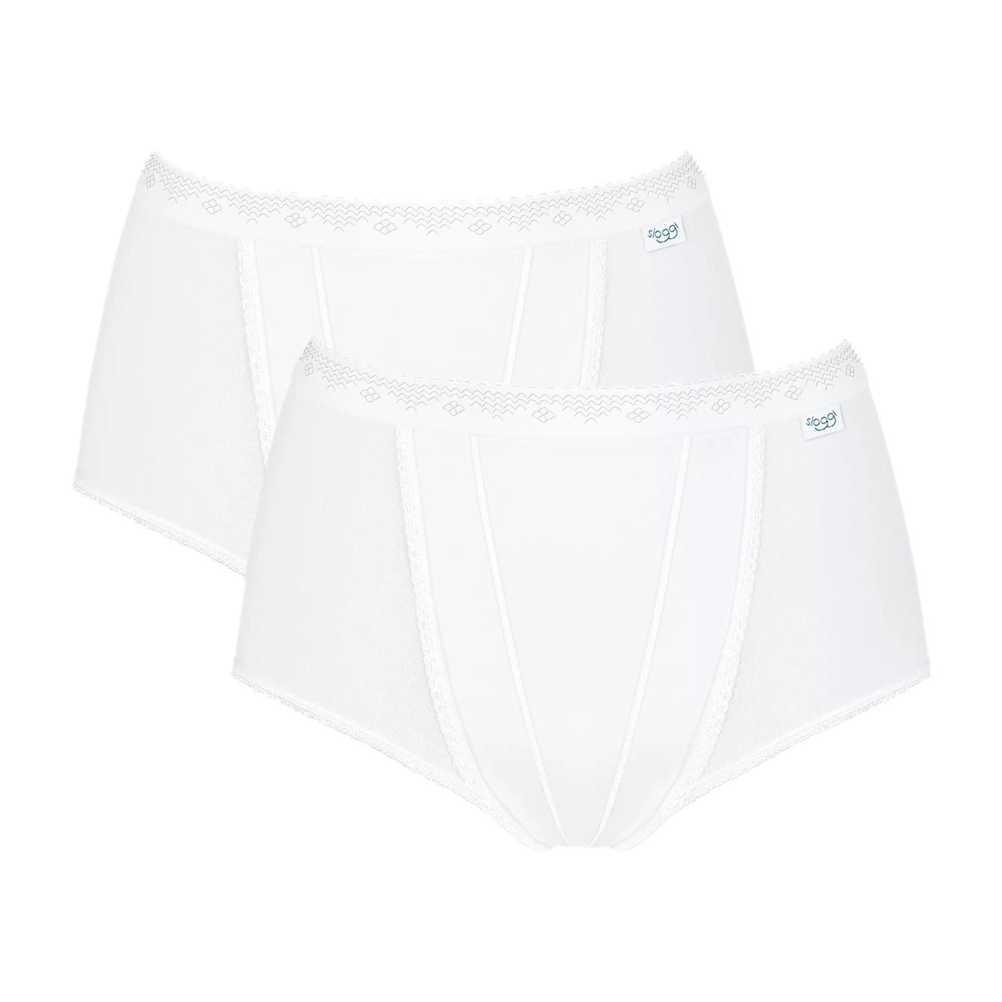 Sloggi White Control 2-Pack Maxi Briefs, - 10
