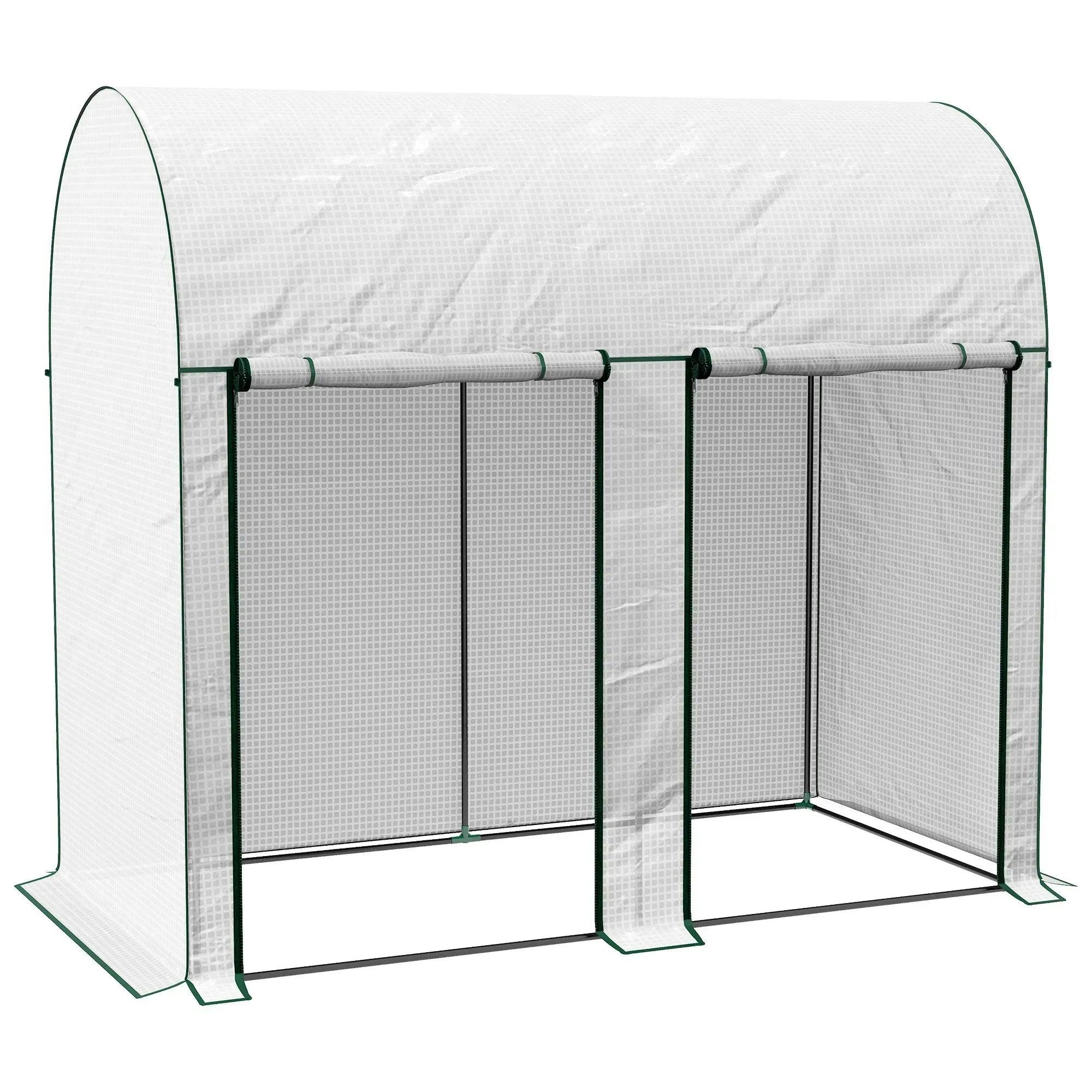 Outsunny Tomato Greenhouse With Roll Up Zipped Doors 6.56 X 3.28Ft - Image 6