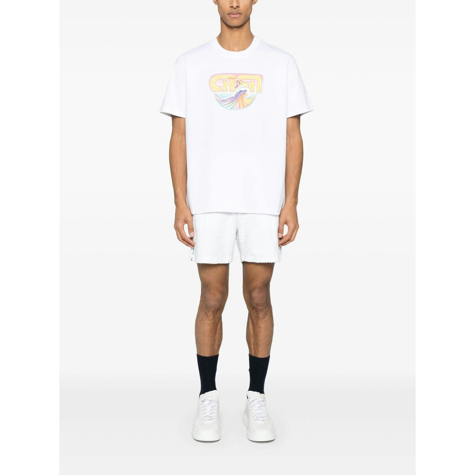 Casablanca White Printed T-Shirt In - Xl