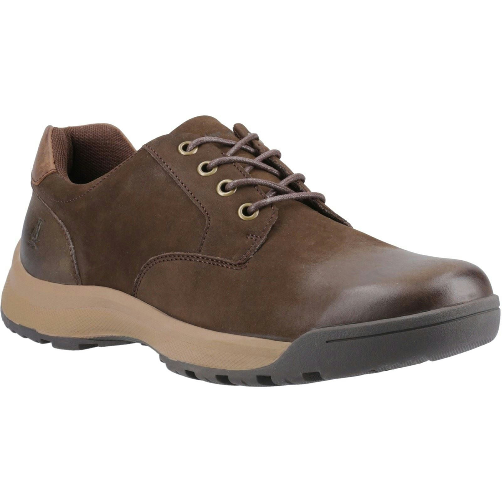 Hush Puppies Men's Brown Vinson Leather Lace-Up Shoes - Size 8