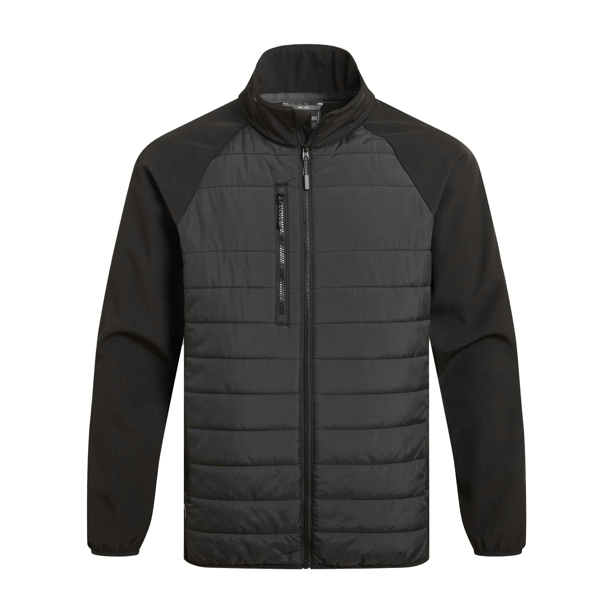 Craghoppers Men's Black Expert Compresslite Hybrid Jacket - S - 97% Recycled Polyester/3% Elastane