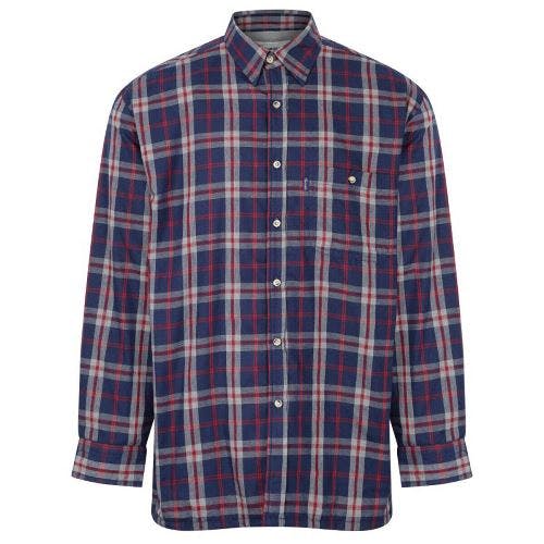 Coolandnew Men's Blue Champion Country Fleece Lined Check Shirt - 2XL - Stroud (Blue)