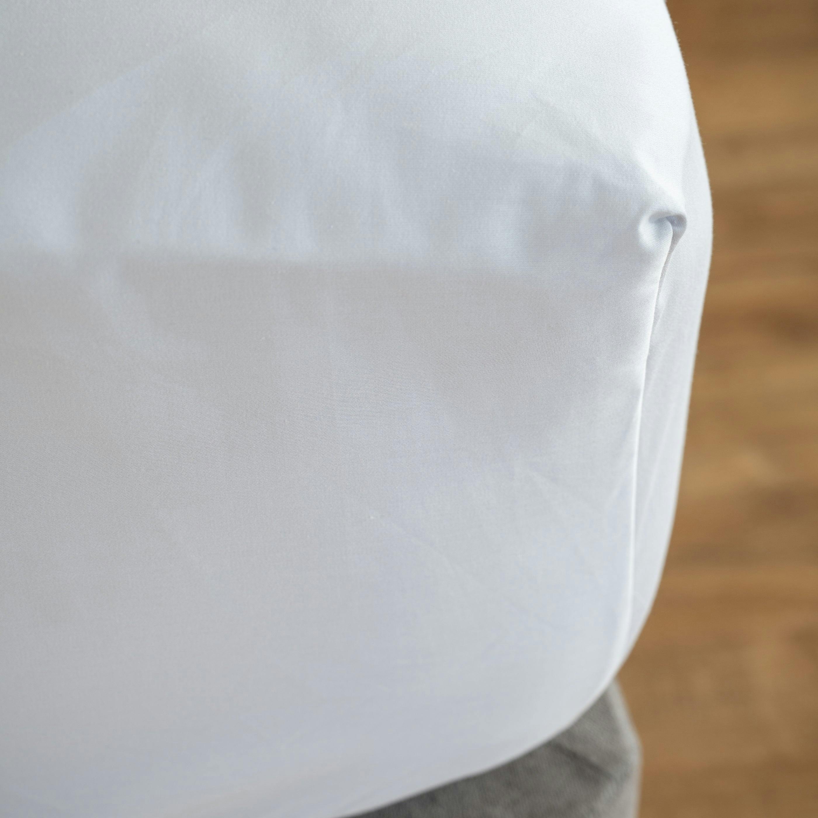 Rackhams Light/Grey 600 Thread Count Egyptian Cotton 40Cm Deep Fitted Sheets - King - Deep