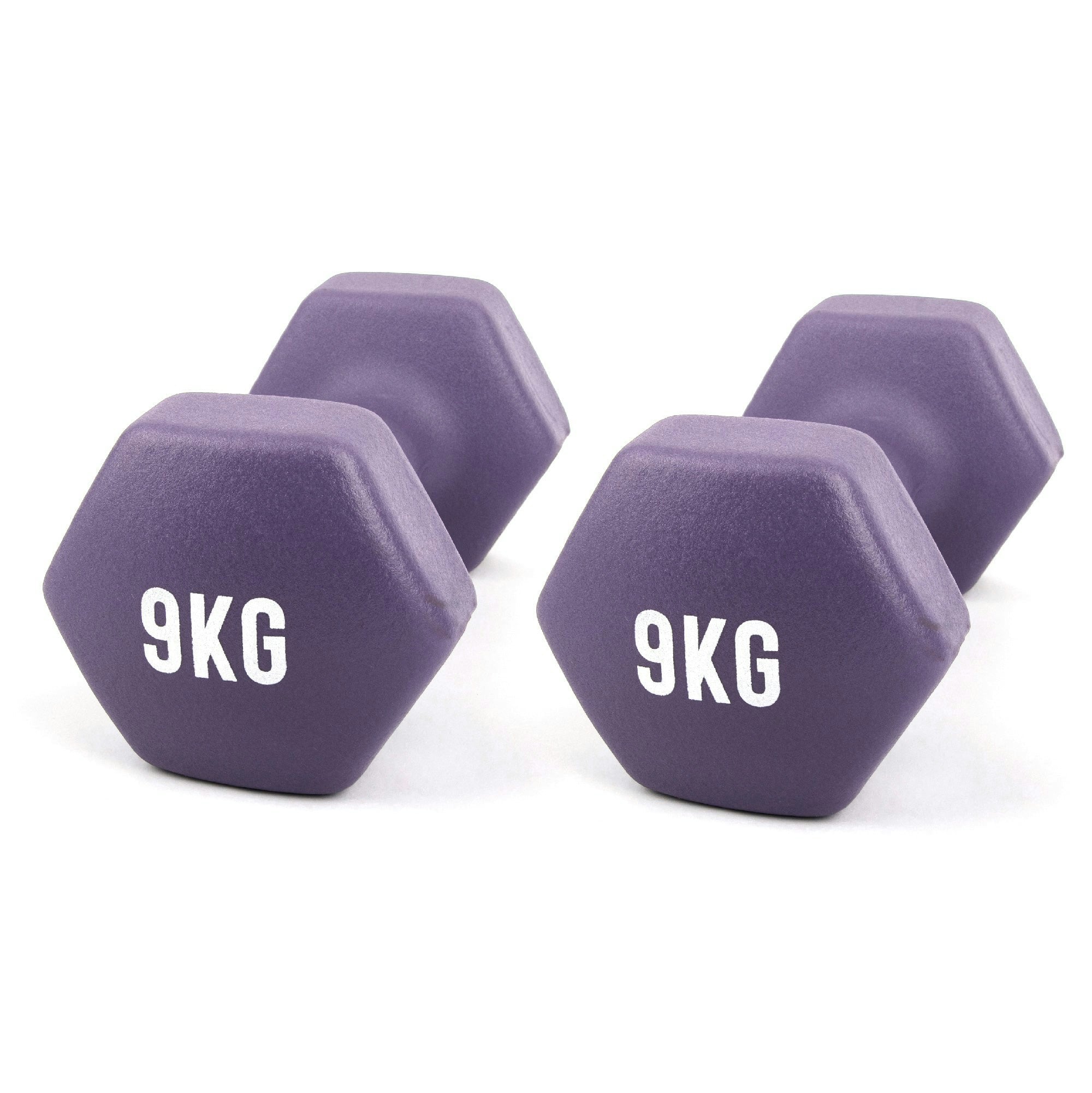 Myga Hex Dumbbell Pairs: 1Kg To 10Kg - 9Kg