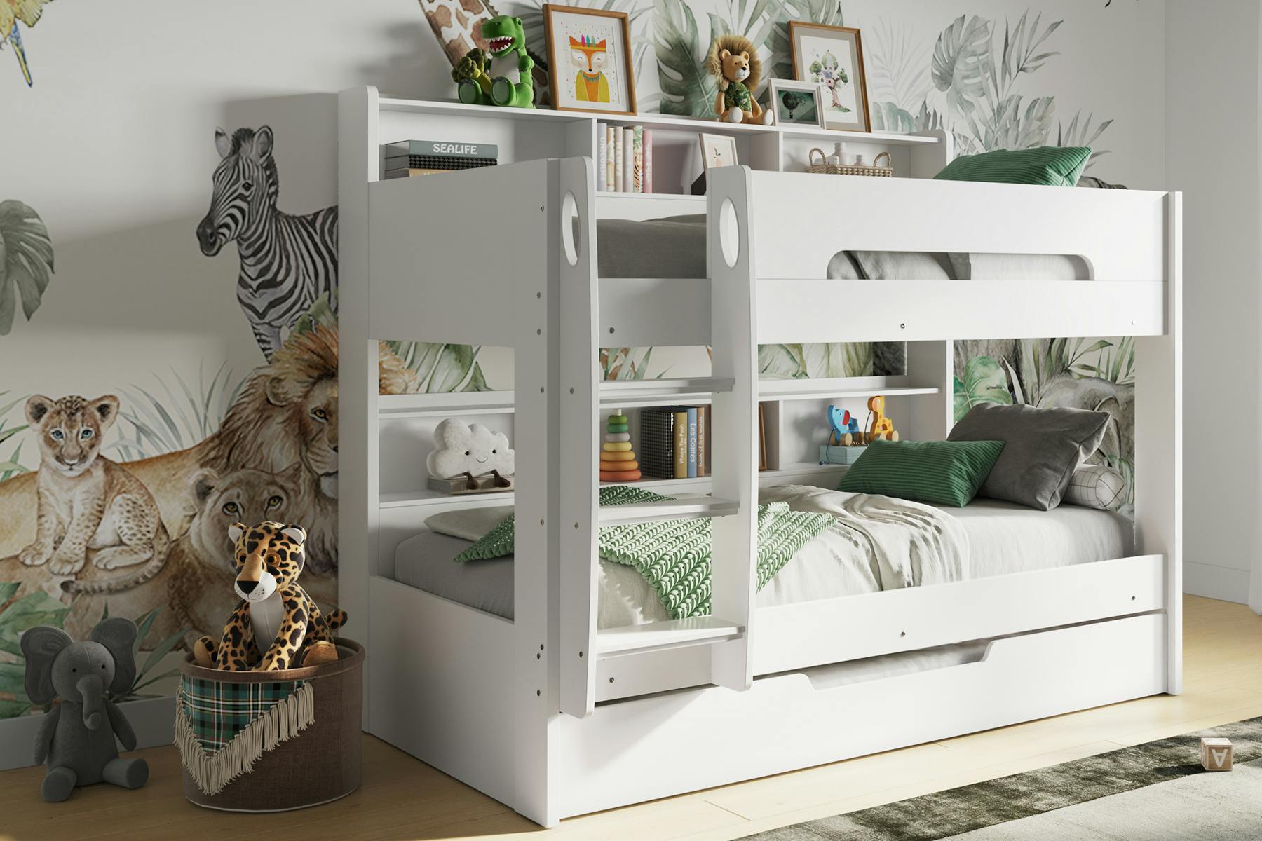 Flair Unisex Grey Interstellar Bunk Bed In | : Single - Image 5