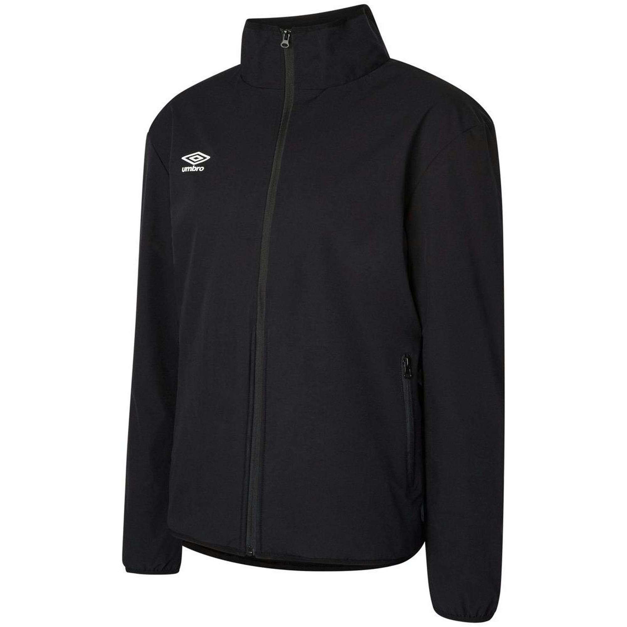 Umbro Men's Black/White Club Essential Bonded Jacket - L - 100% Polyester