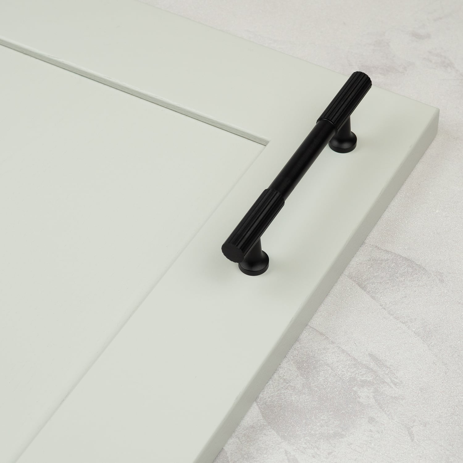 Handle & Home Black Matt Reeded Knob/Handles - 96Mm Handle