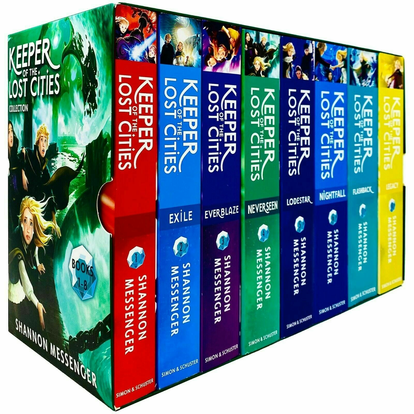 Simon & Schuster Keeper Of The Lost Cities Series 8 Books Collection Box Set By Shannon Messenger