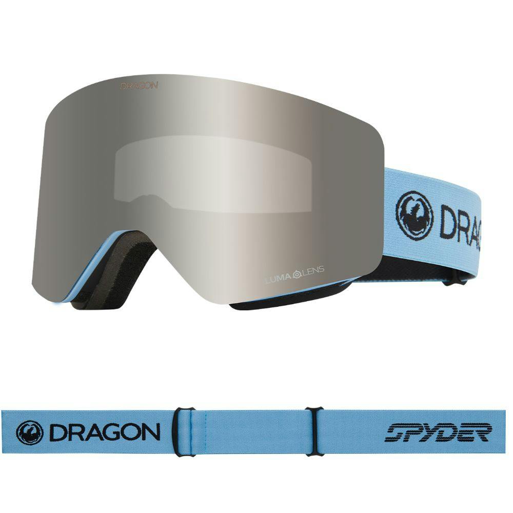 Dragon Blue/Silver/Amber R1 Otg - Drift Spyder Collab With Lumalens Ionized & Lumalens Lens - Medium Fit