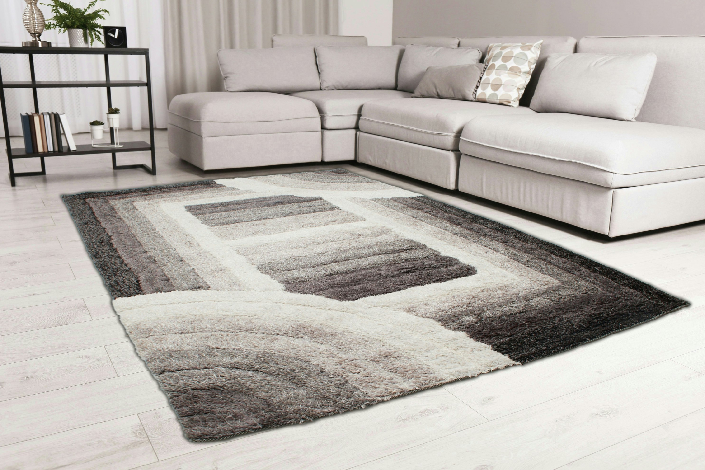 Ds Living Grey Ultra Plush Trellis