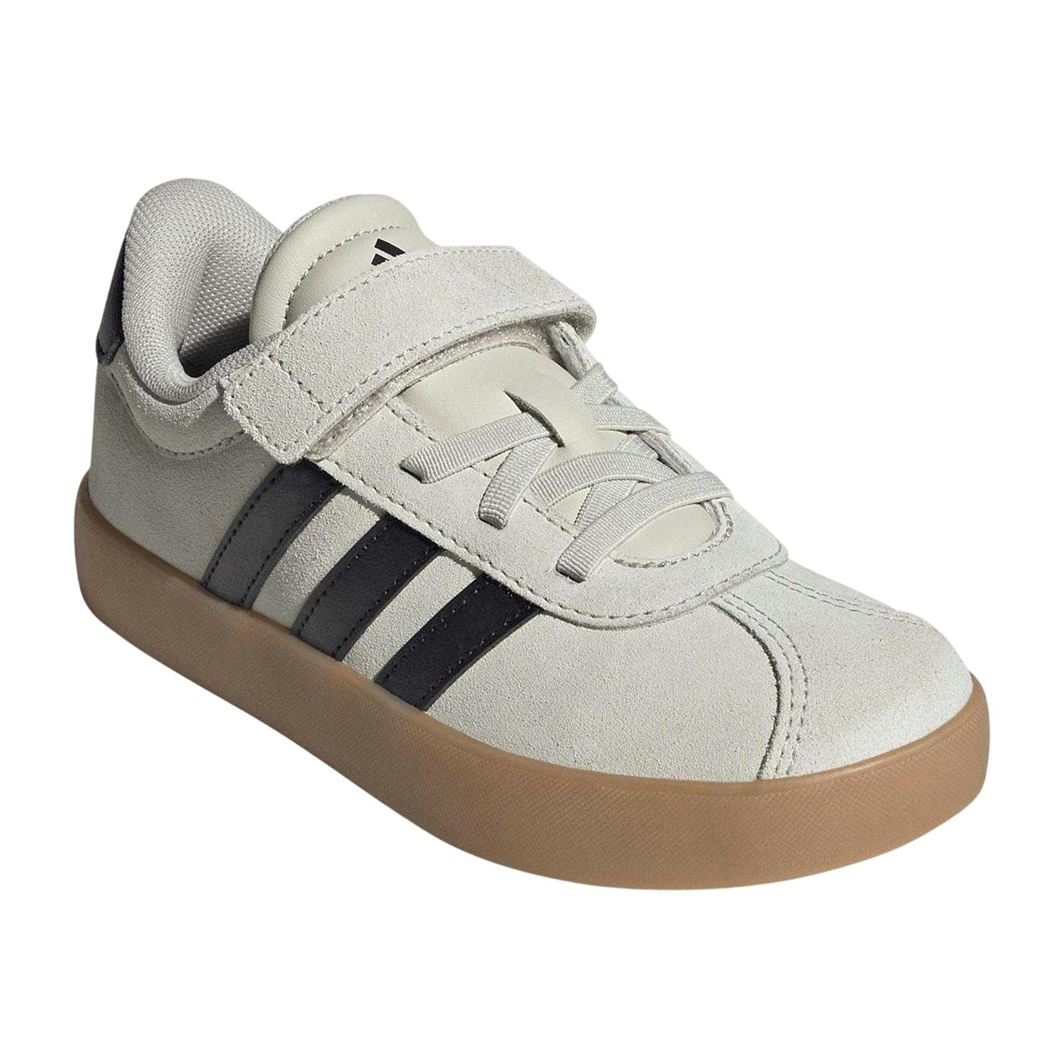 Adidas Kids Vl Court 3.0 Suede Trainers - Alumina - 13 Uk Child - Alumina - 100% Mixed
