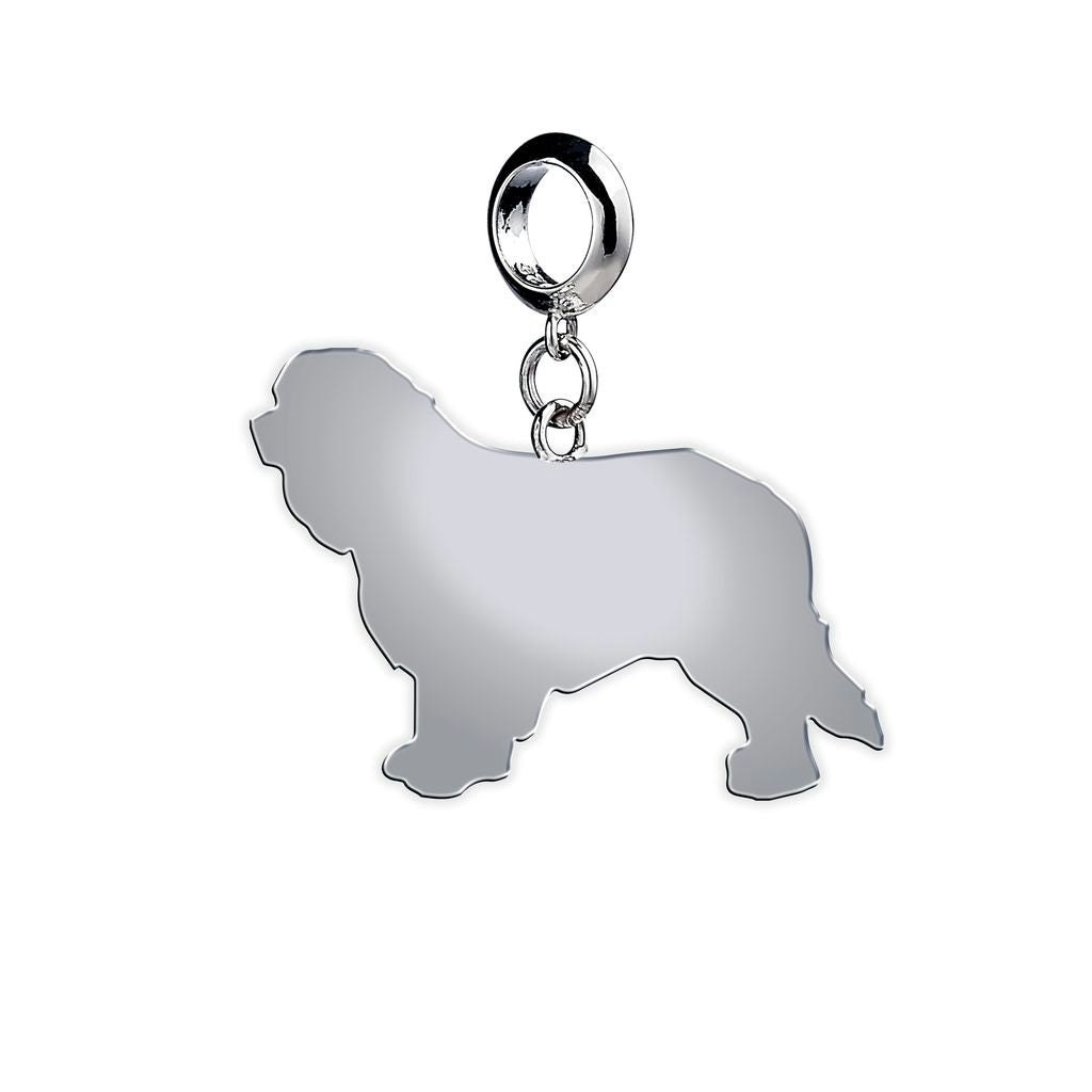 Mylee London Silver Cavalier King Charles Spaniel Silhouette Charm - Slider Charm - No