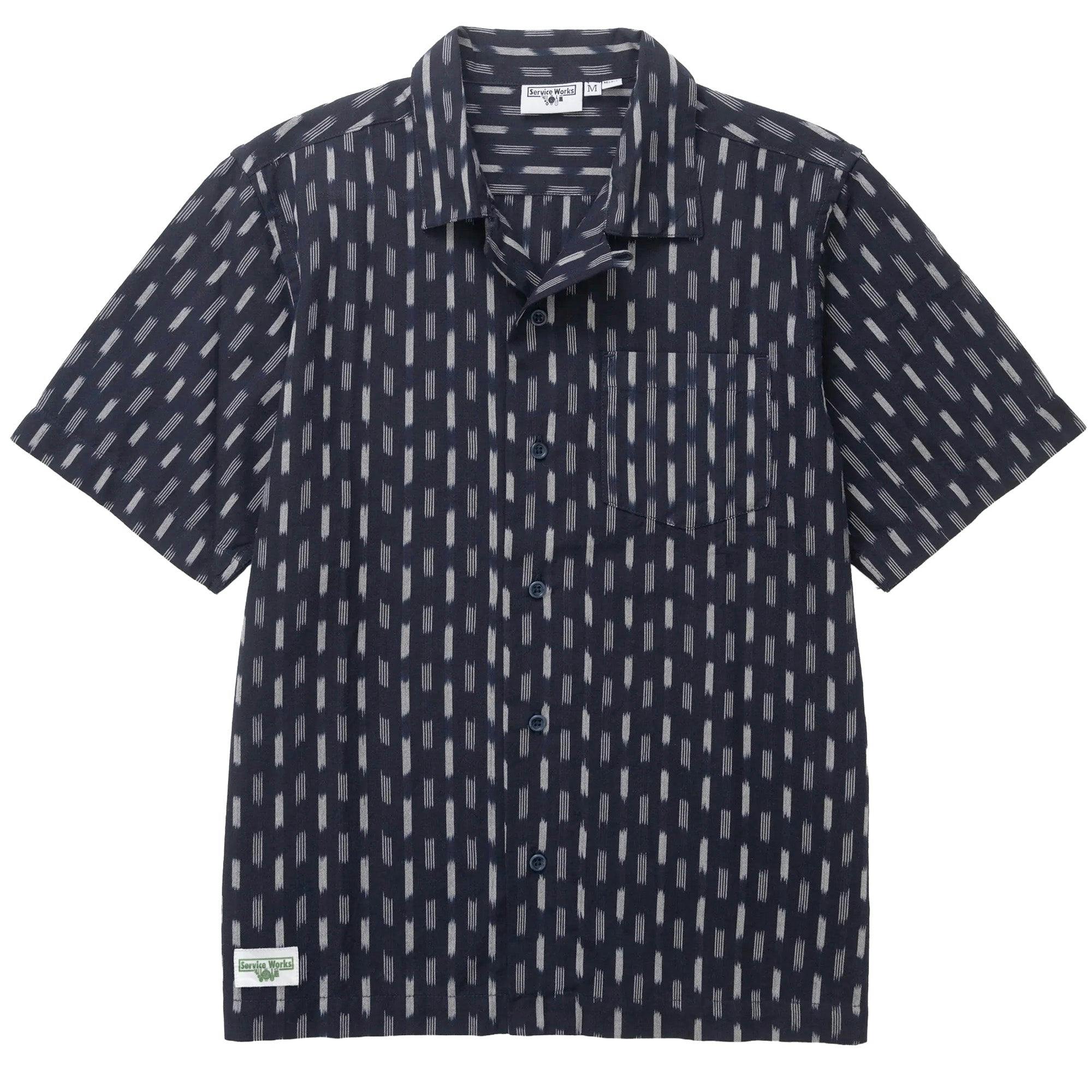 Service Works Ikat Shirt - Navy - X-Large