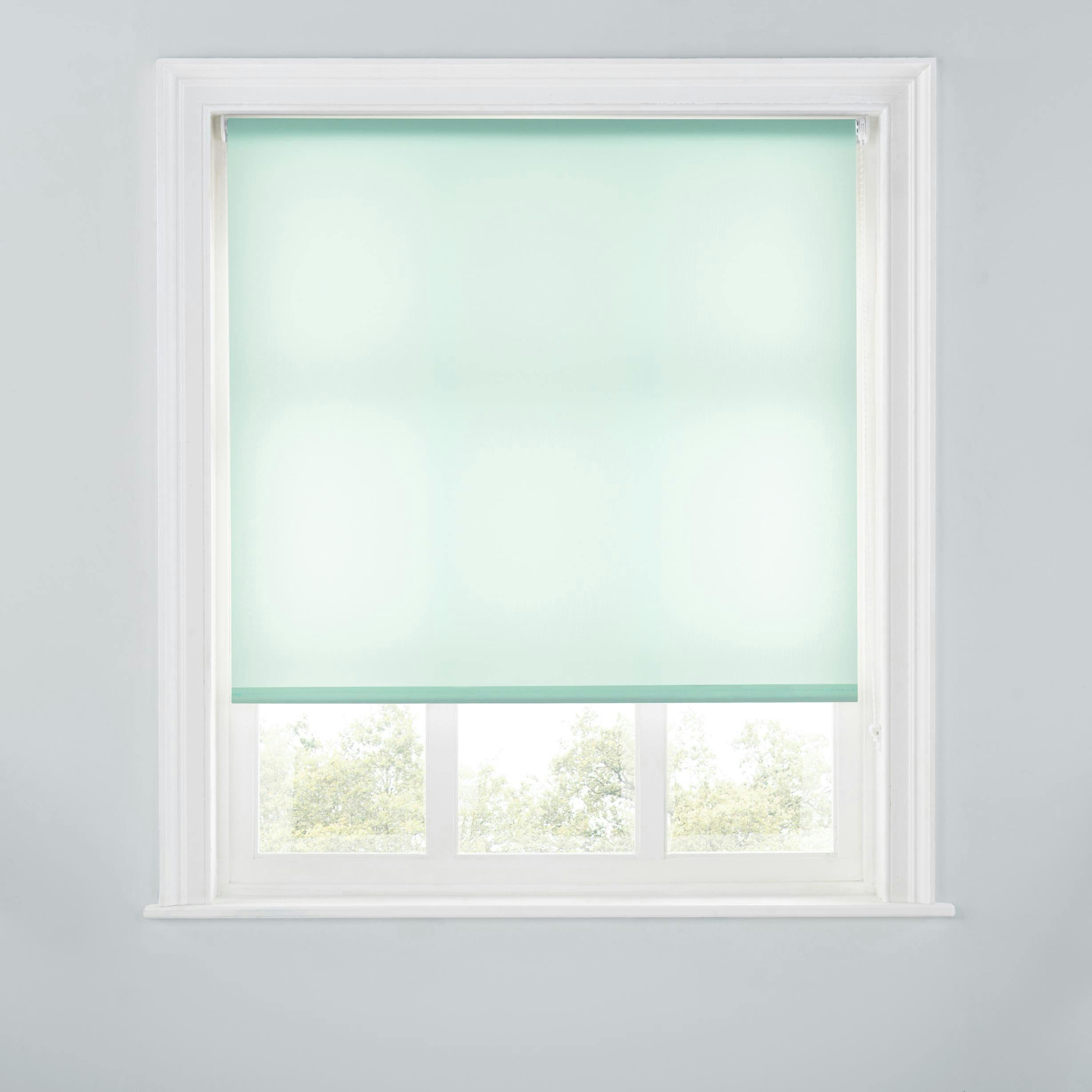 A.unique Home Light Trimmable Day Roller Blind - 3Ft - Duck Egg - 90Cm(W) X 170Cm(L)