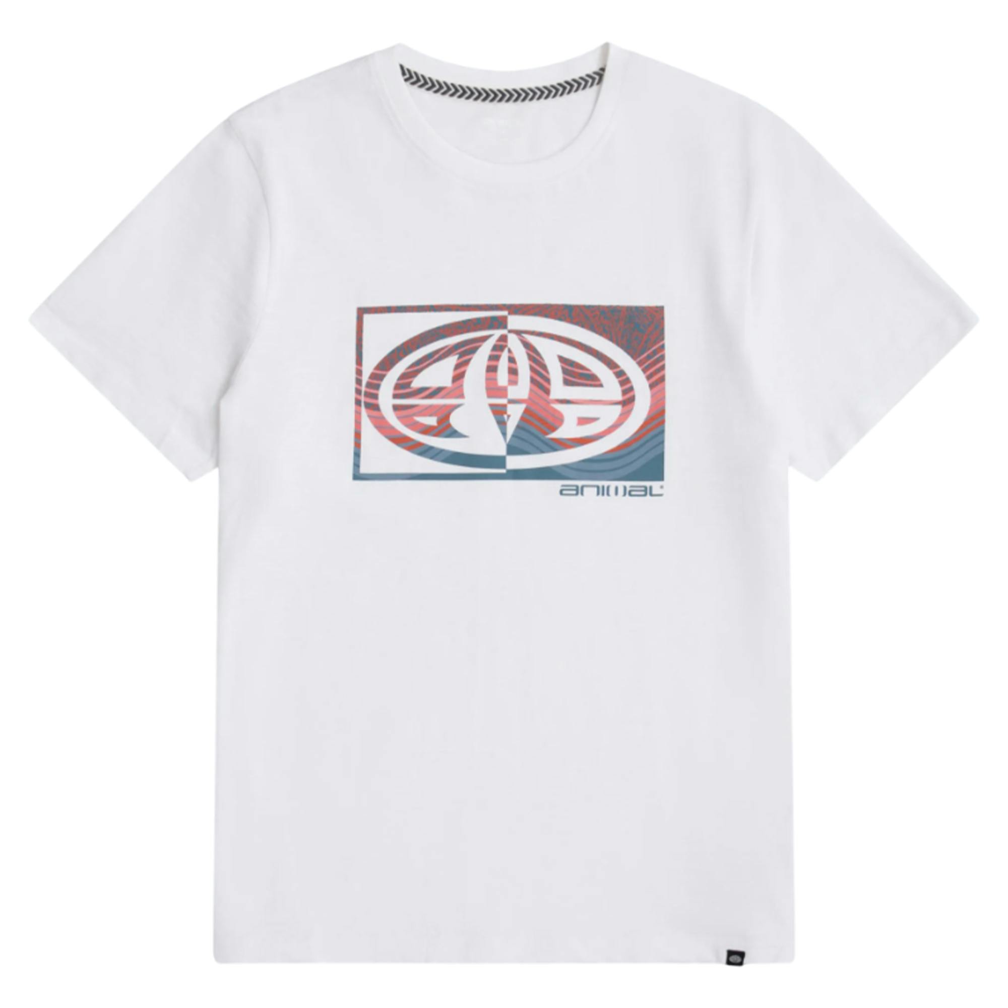 Animal Men's White Jacob T-Shirt - Xs - 100% Mixed