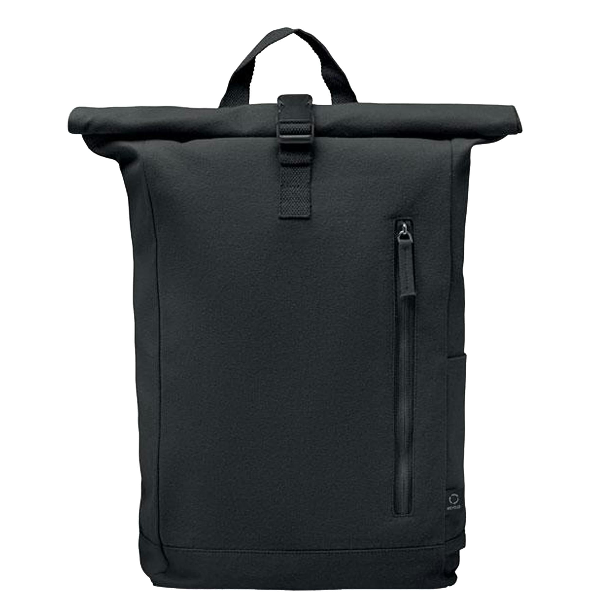 Midocean Black Kamet Roll Top Backpack - One Size