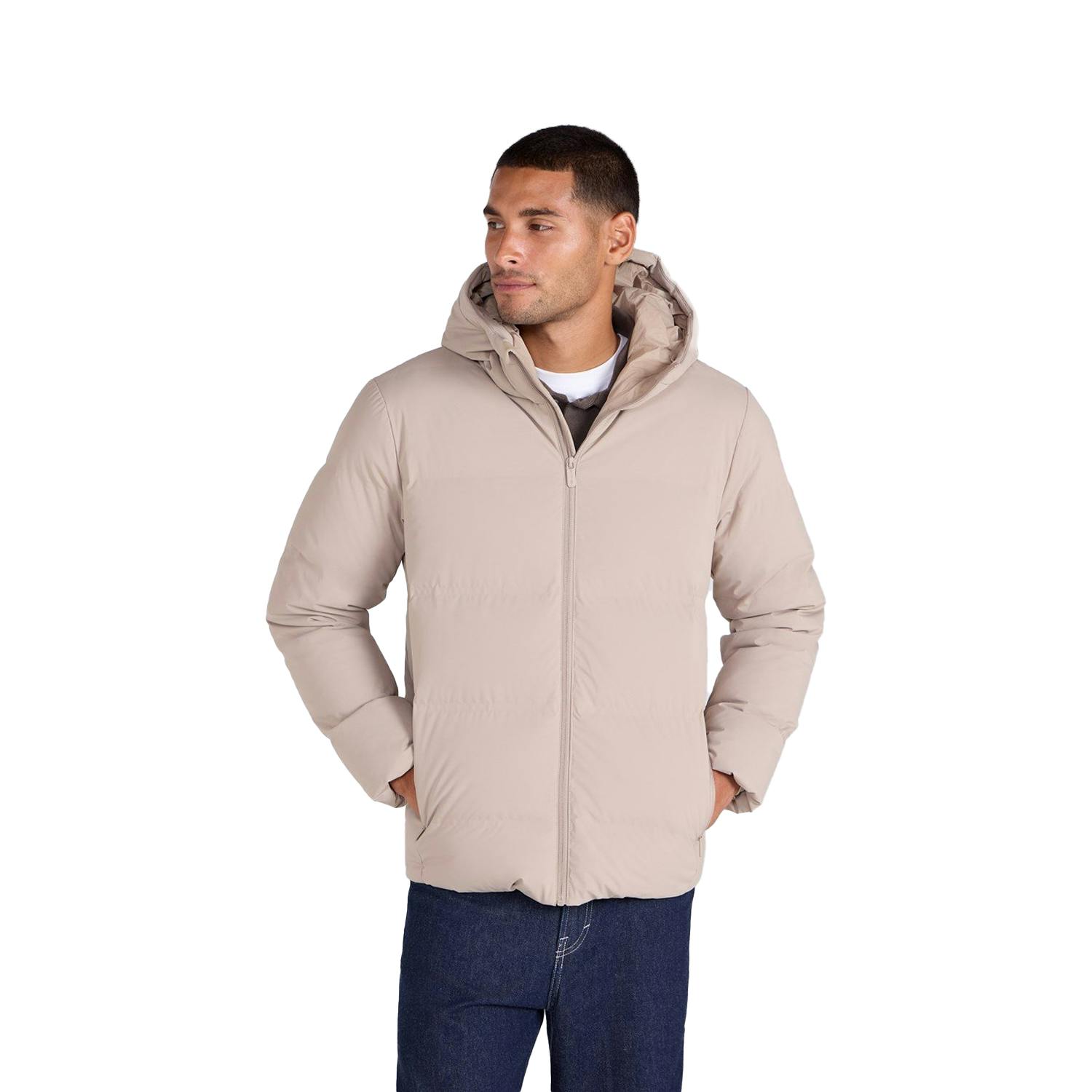 Animal Men's Beige Tech Down Jacket - Xs - 100% Mixed