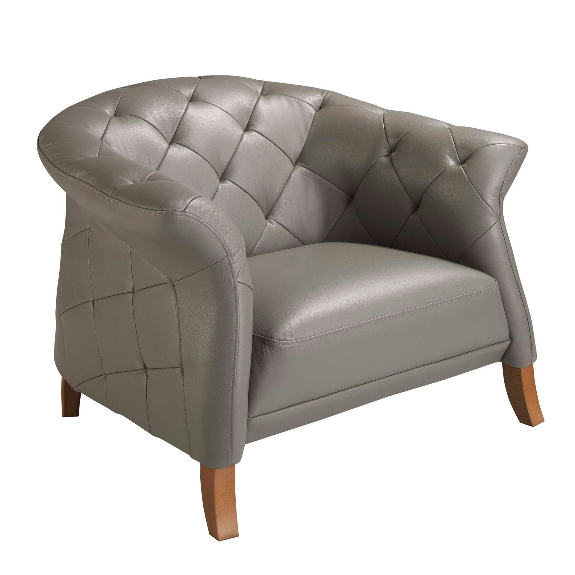 Angel Cerdá Grey Leather Armchair 5132 - Modern - Yes - No